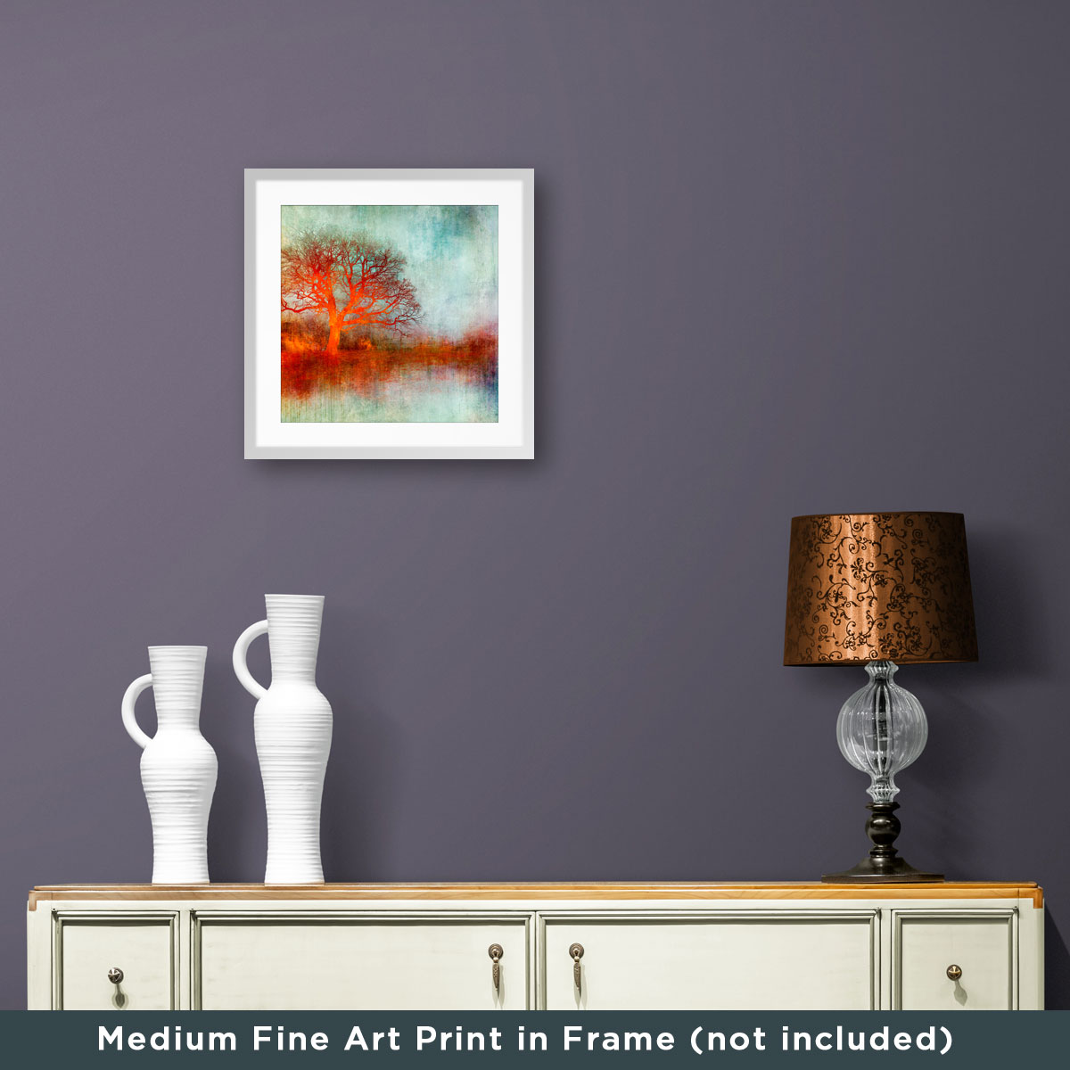 Medium fine art print in frame (not included)