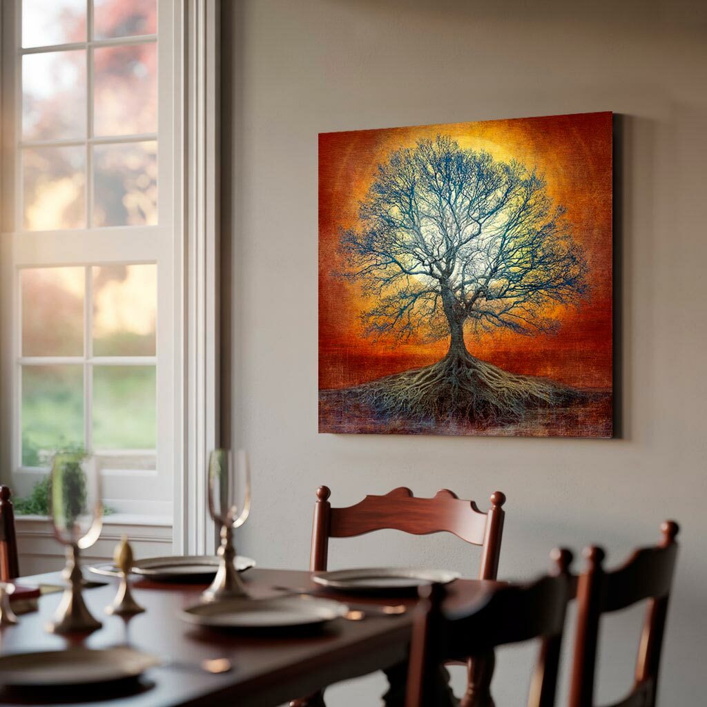 Medium brushed aluminium print