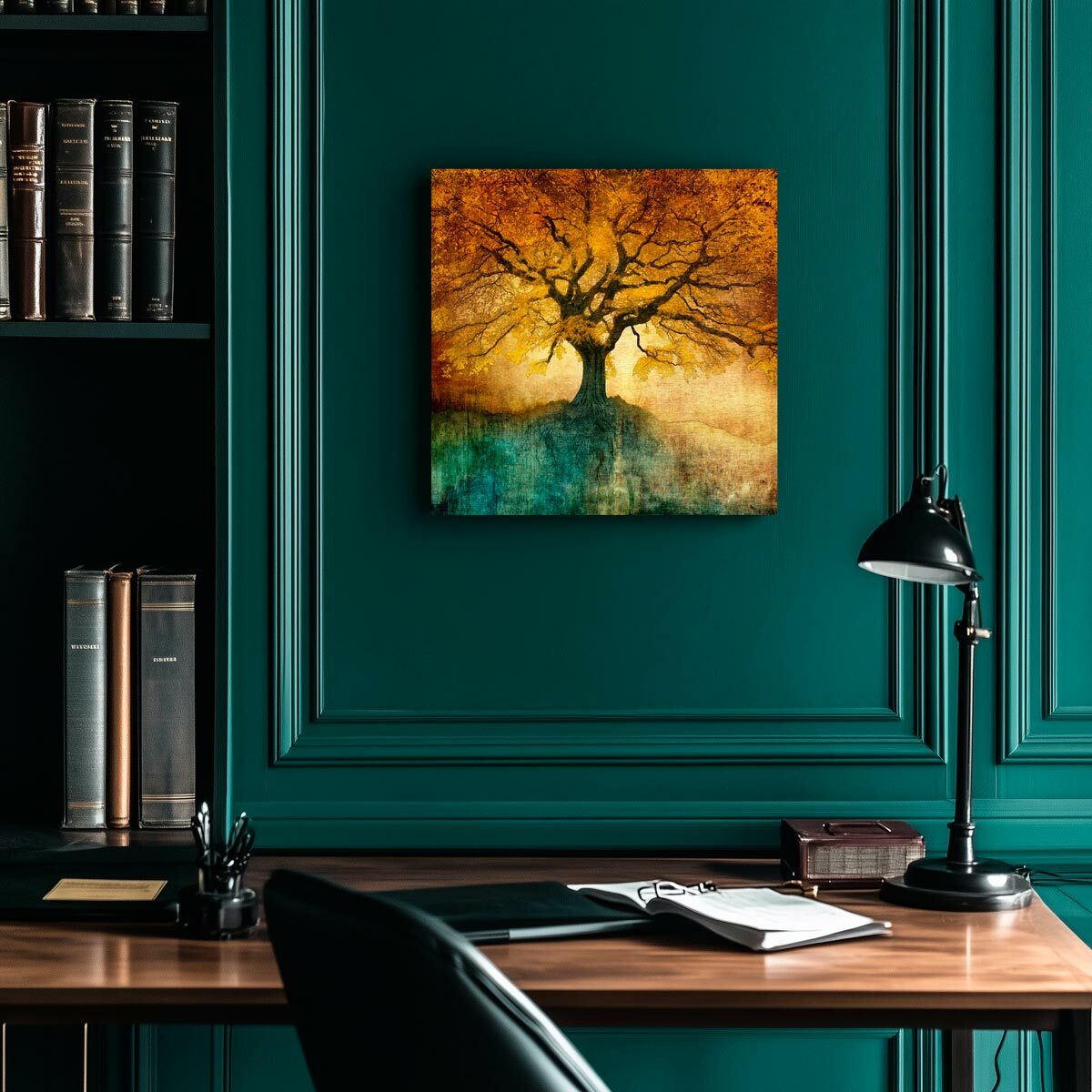 Medium brushed aluminium print