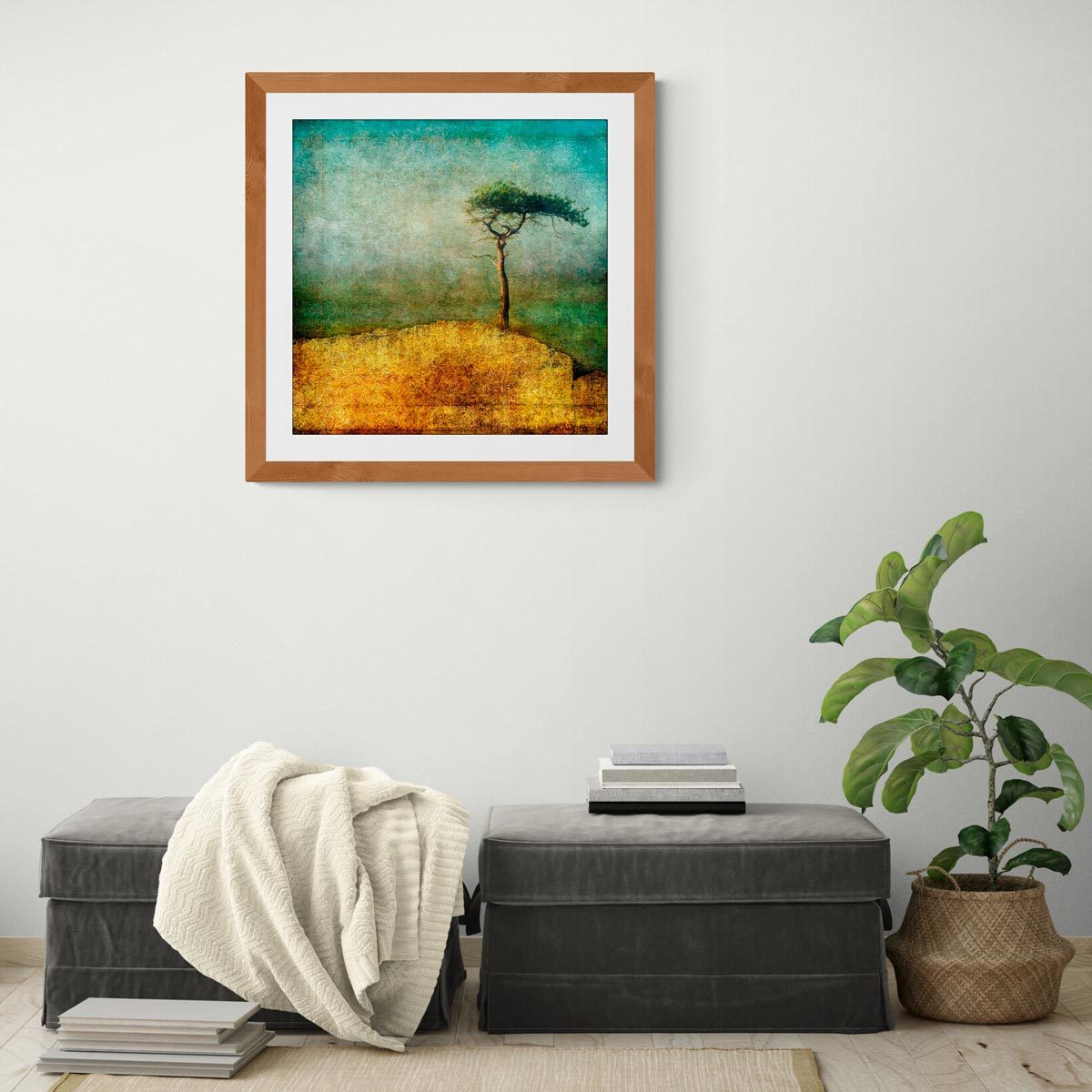 Large fine art print in frame (not included)