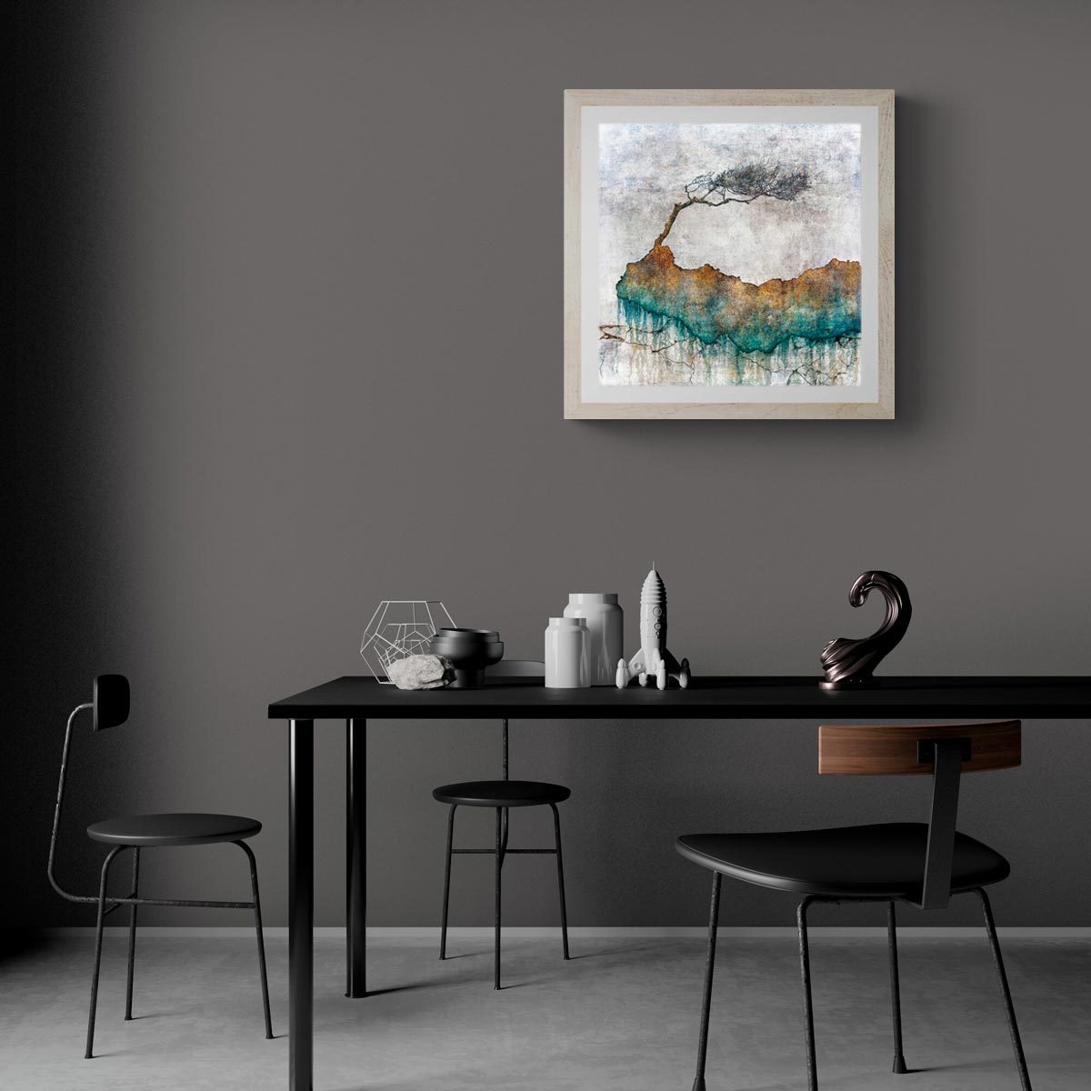 Large fine art print in frame (not included)