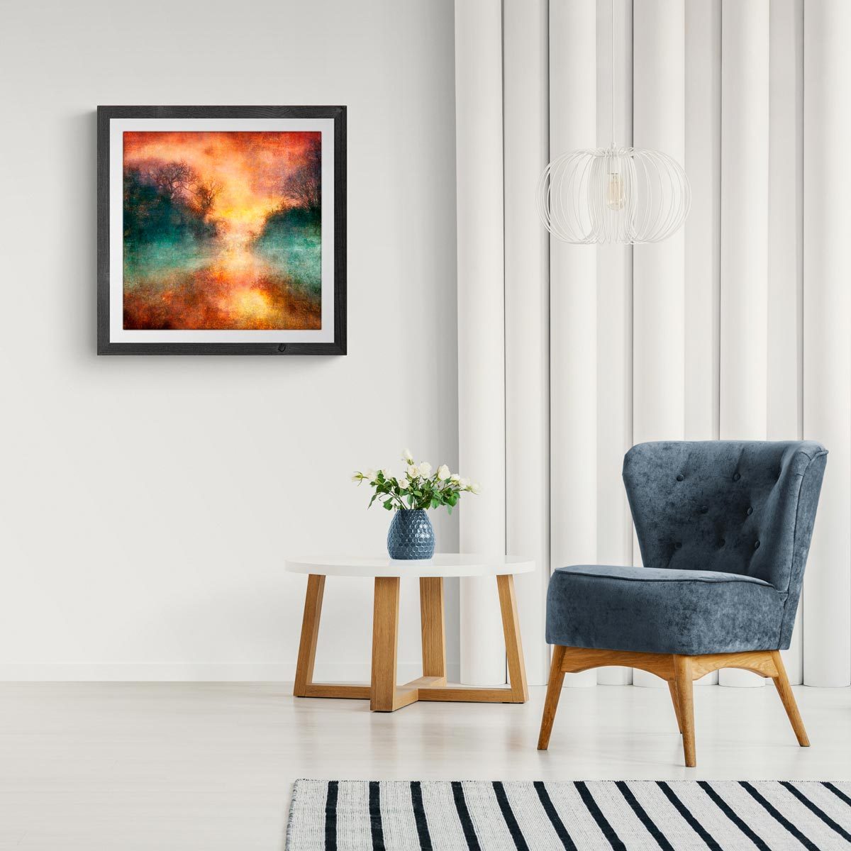 Large fine art print in frame (not included)