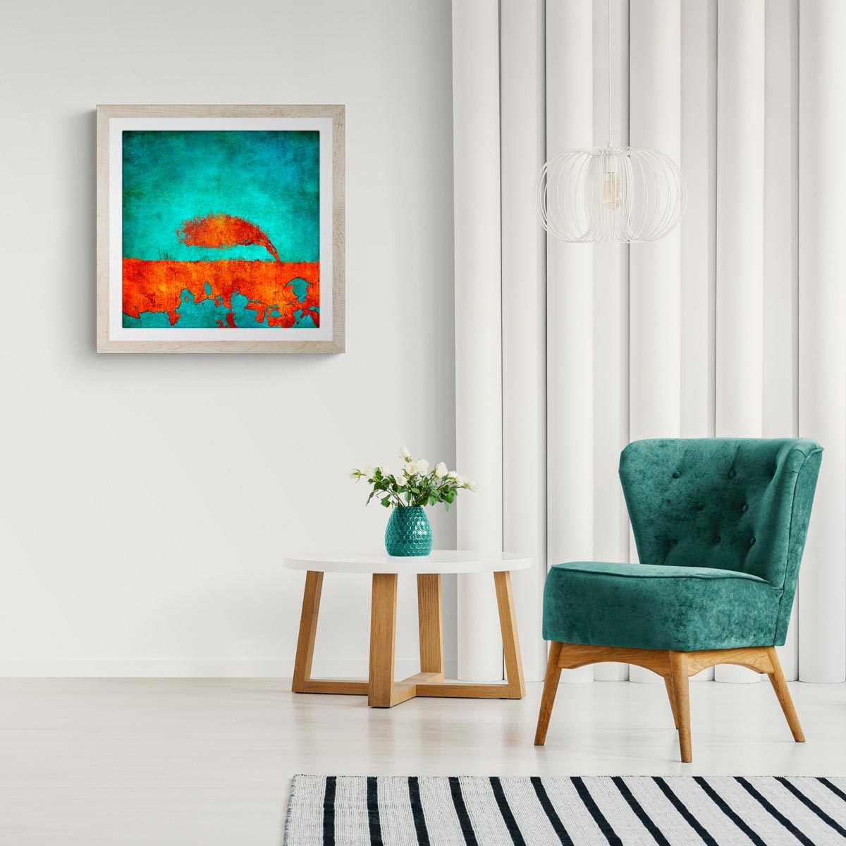 Large fine art print in frame (not included)