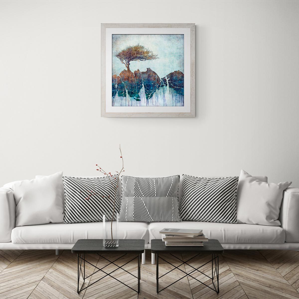 Large fine art print in frame (not included)