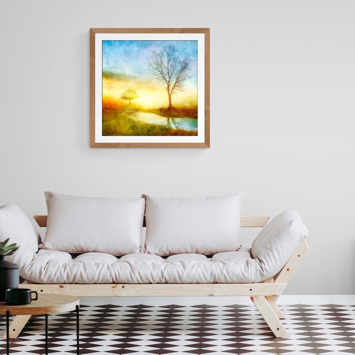 Large fine art print in frame (not included)