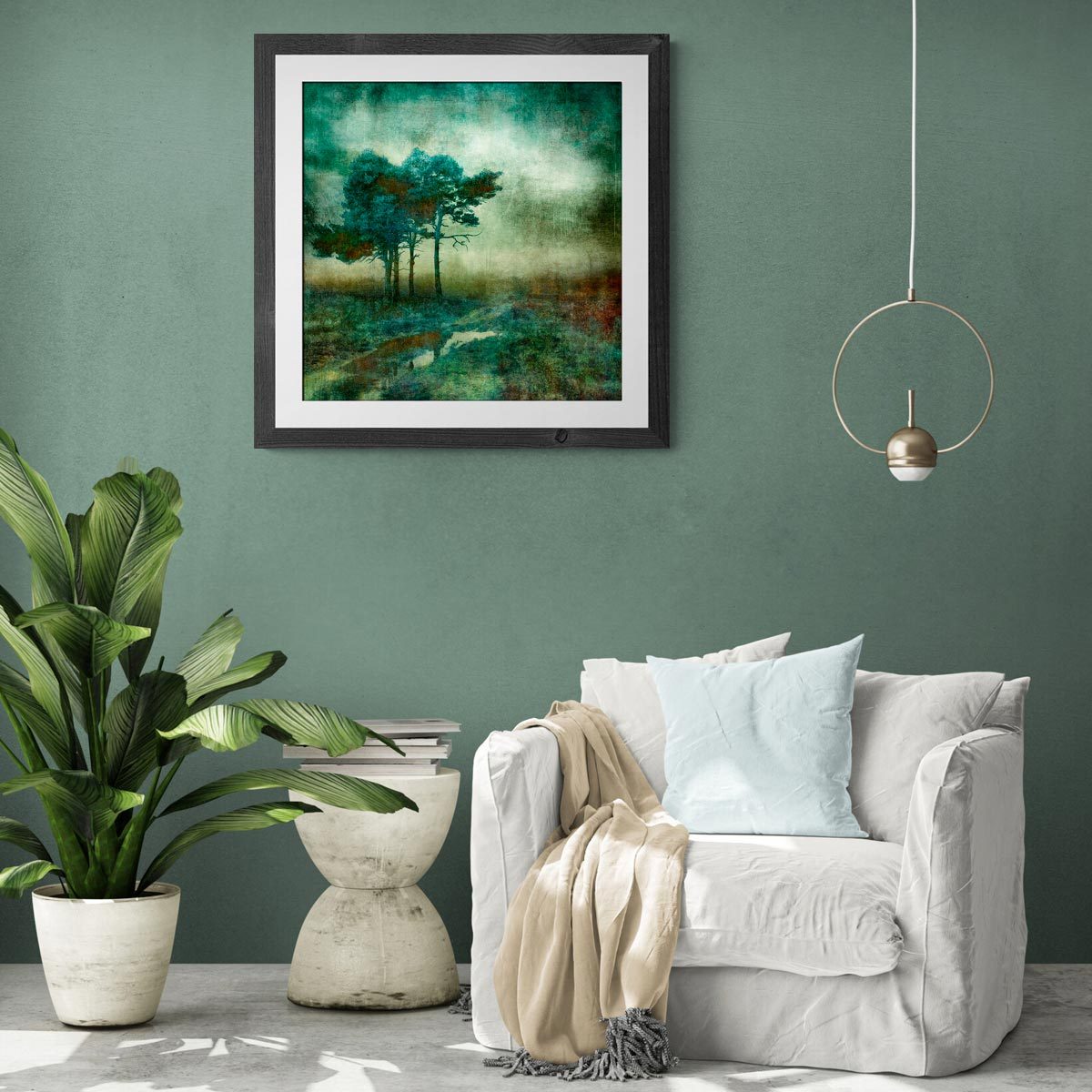 Large fine art print in frame (not included)