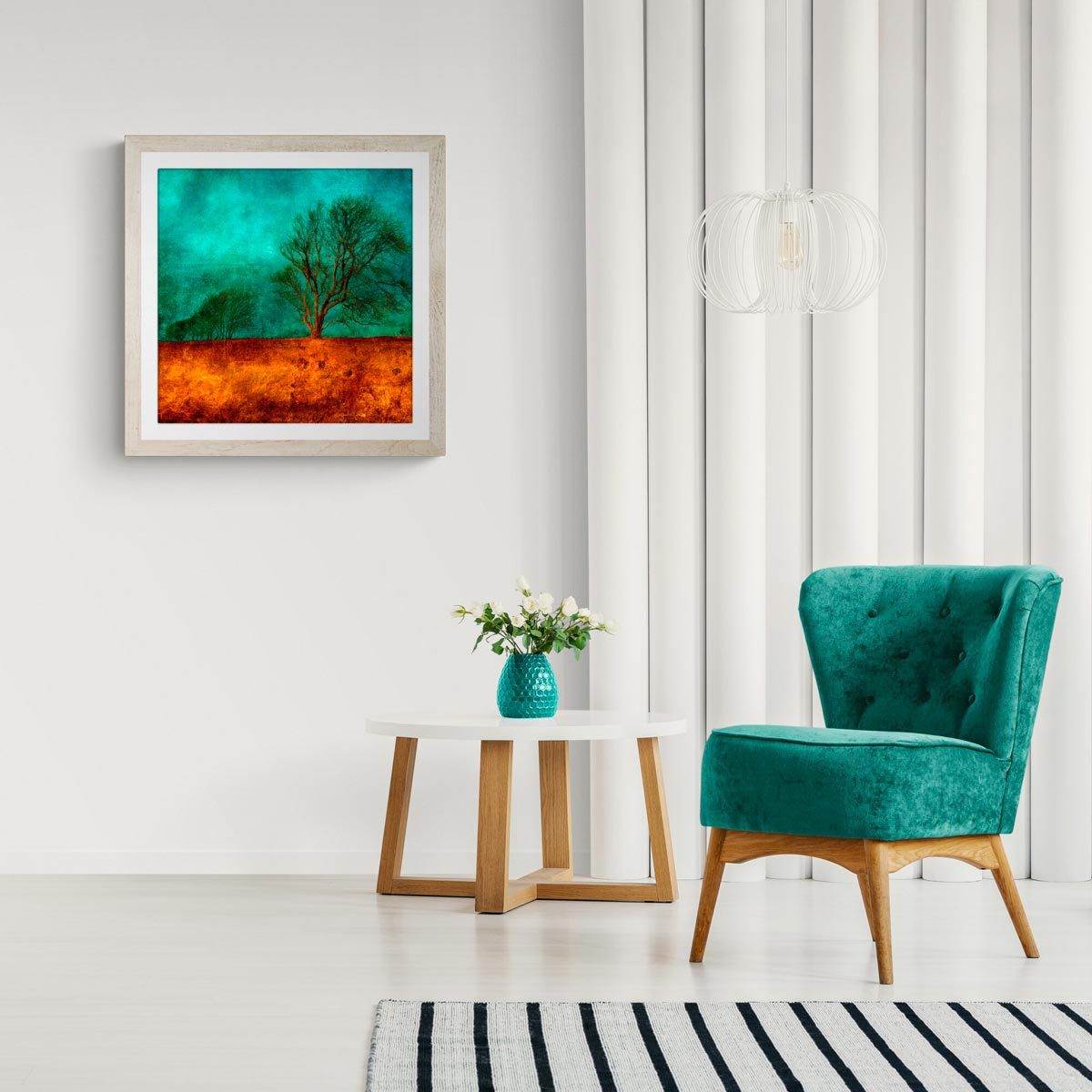 Large fine art print in frame (not included)