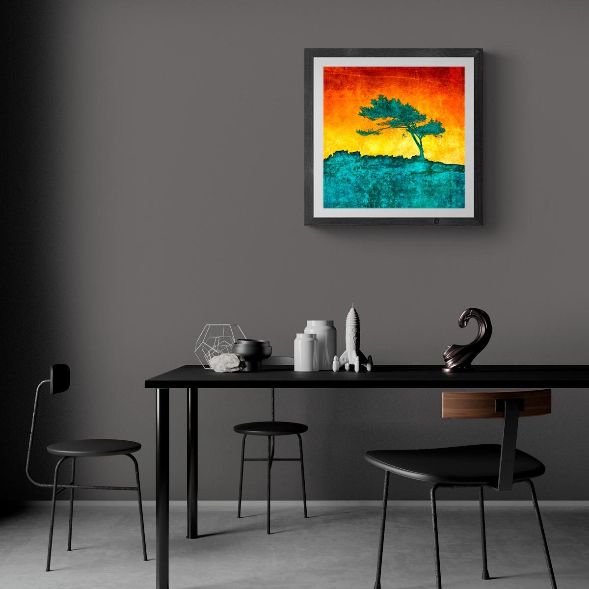 Large fine art print in frame (not included)