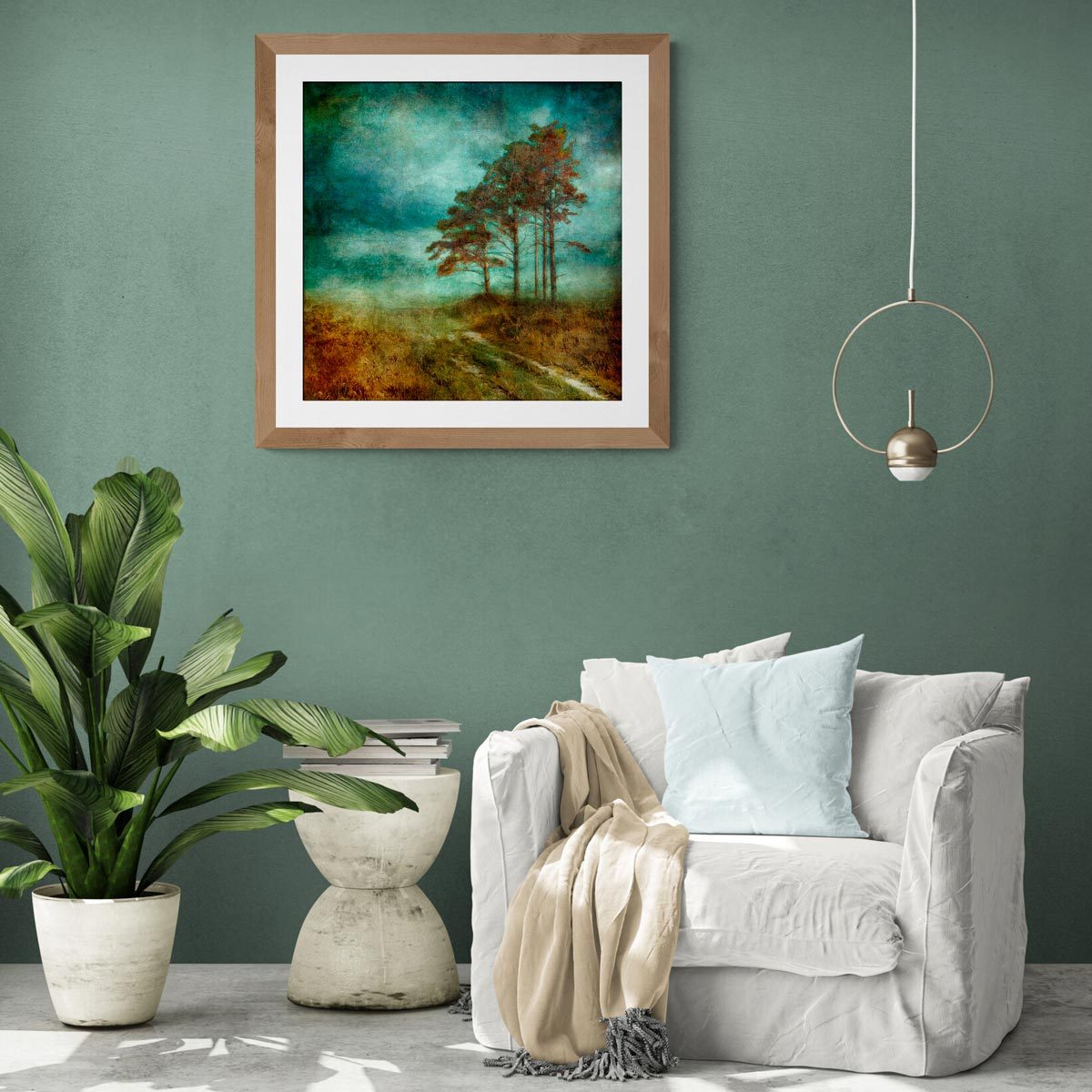 Large fine art print in frame (not included)
