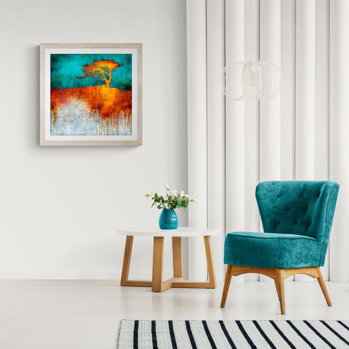 Large fine art print in frame (not included)