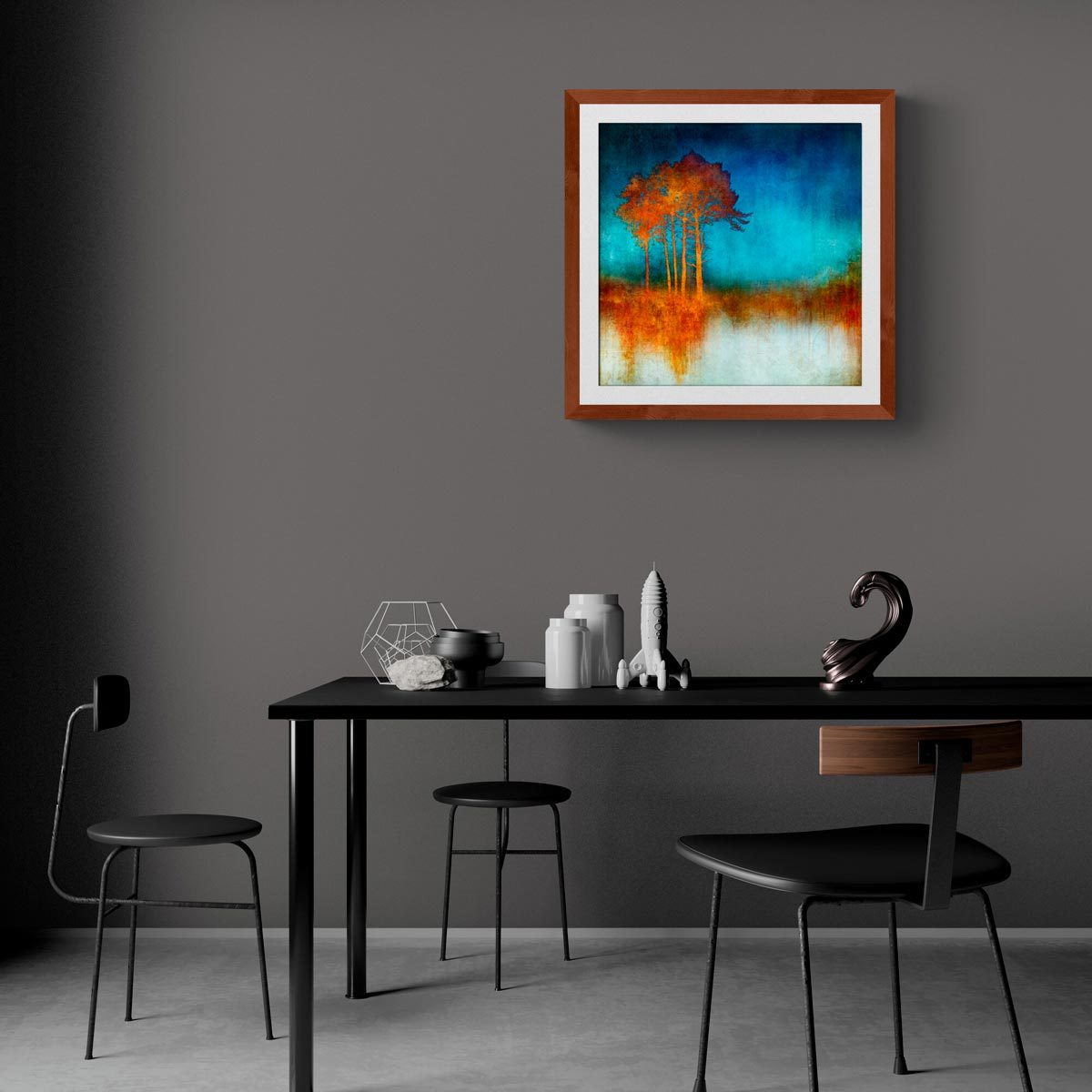 Large fine art print in frame (not included)