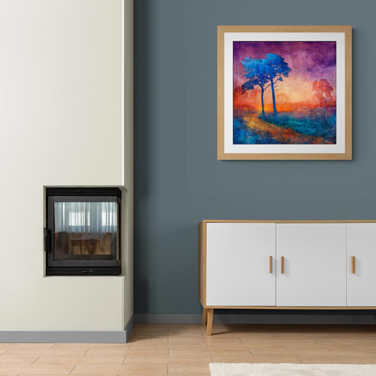 Large fine art print in frame (not included)