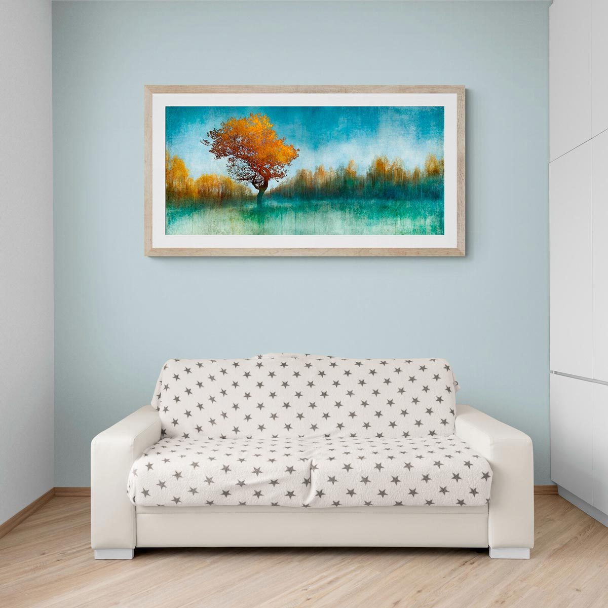 Large panoramic fine art print in frame (not included)