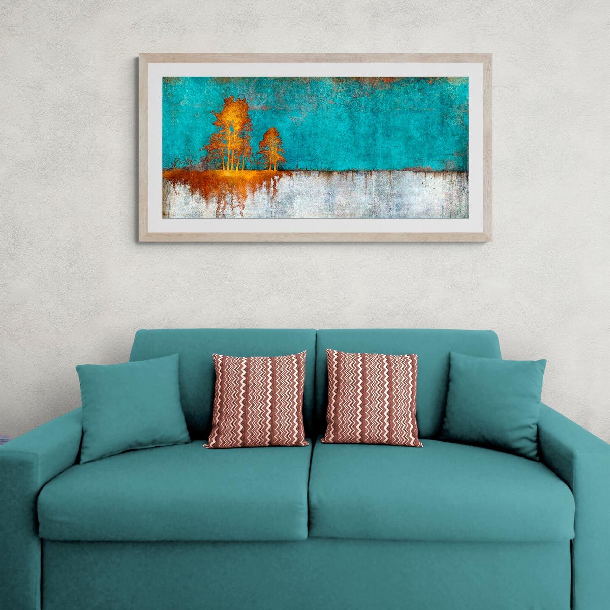Large panoramic fine art print in frame (not included)