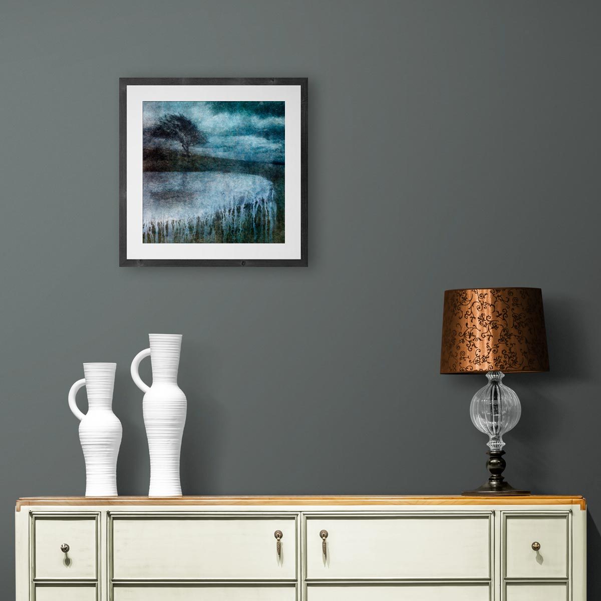 Medium fine art print in frame (not included)