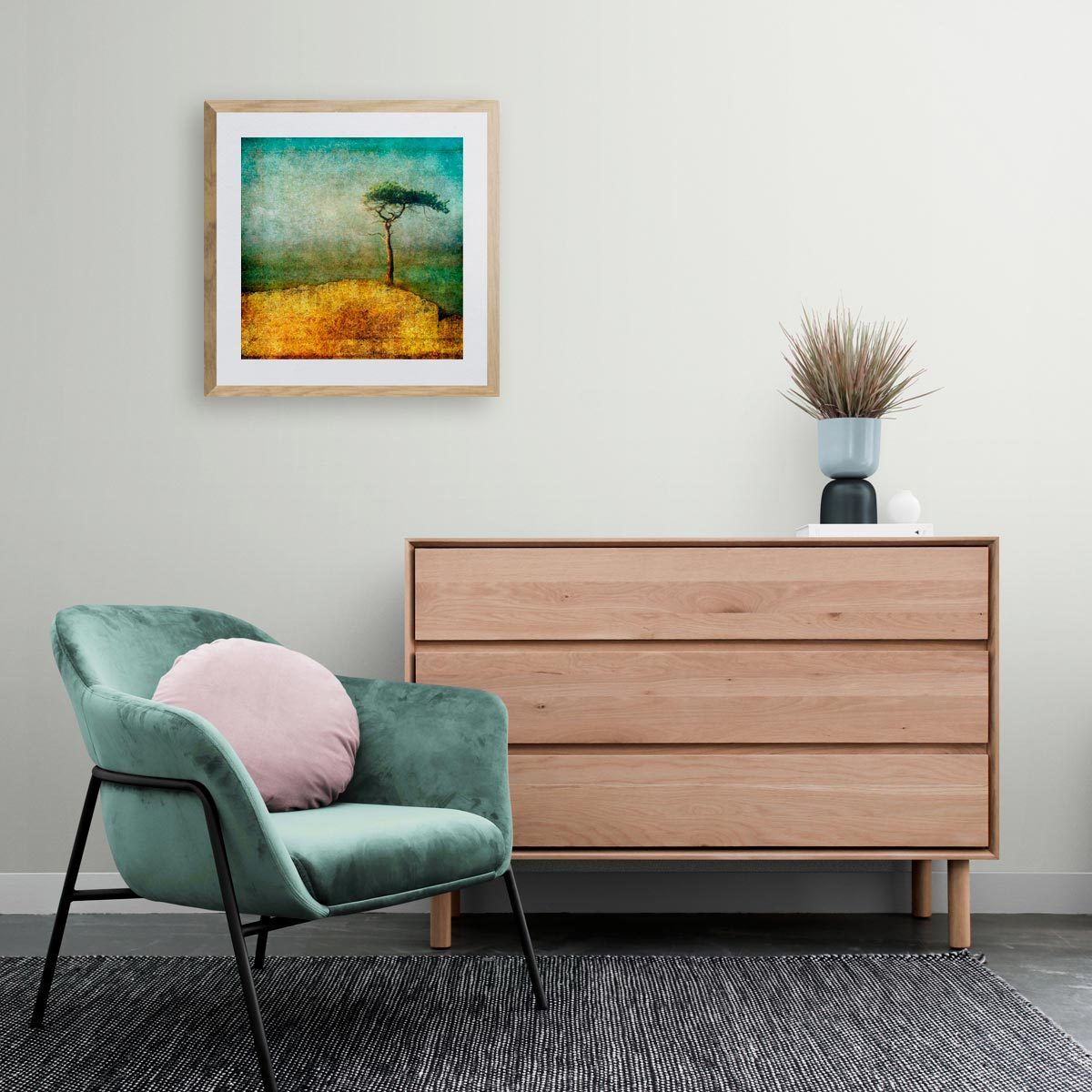 Medium fine art print in frame (not included)