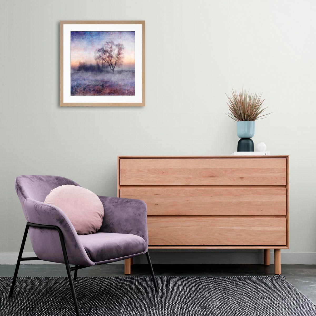 Medium fine art print in frame (not included)