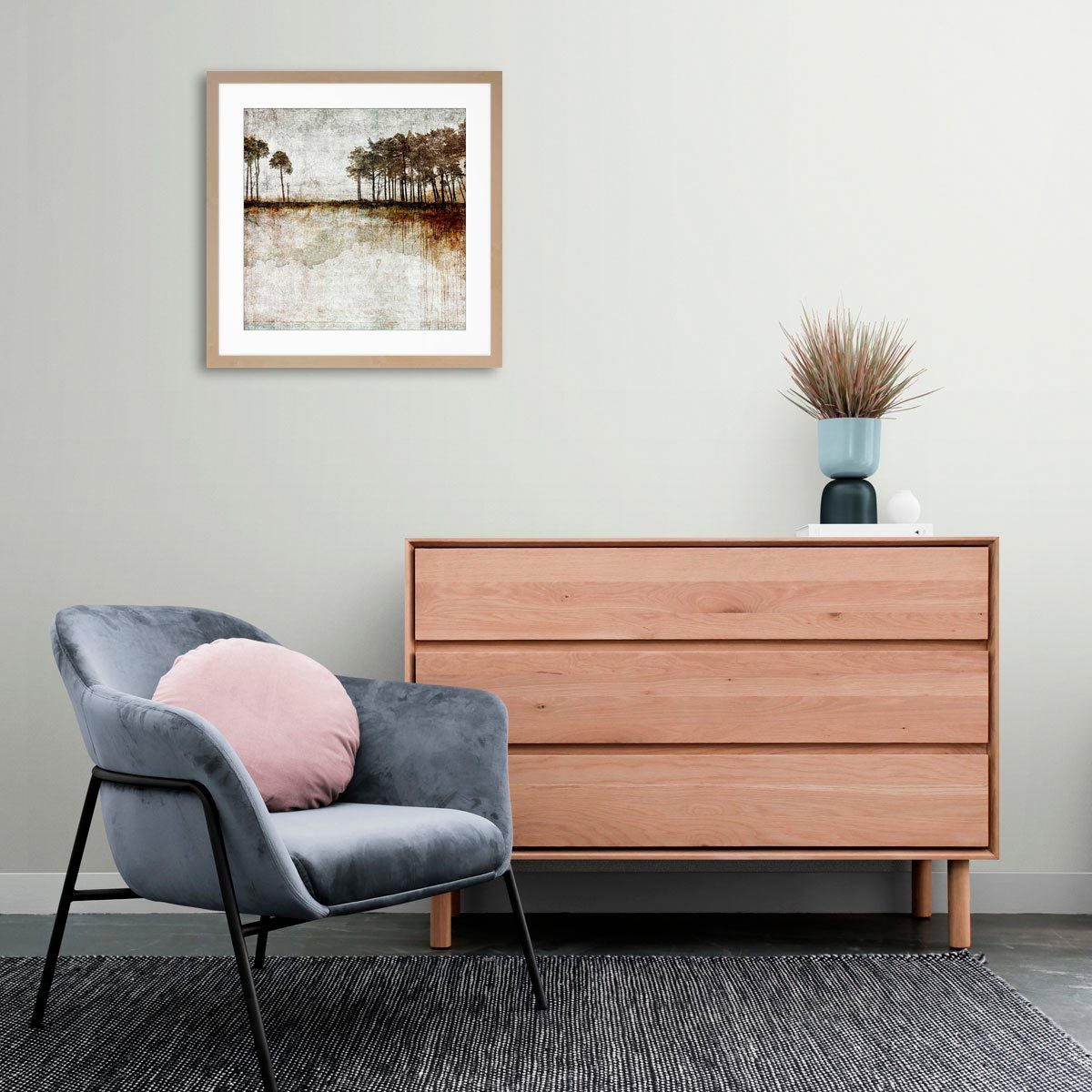 Medium fine art print in frame (not included)