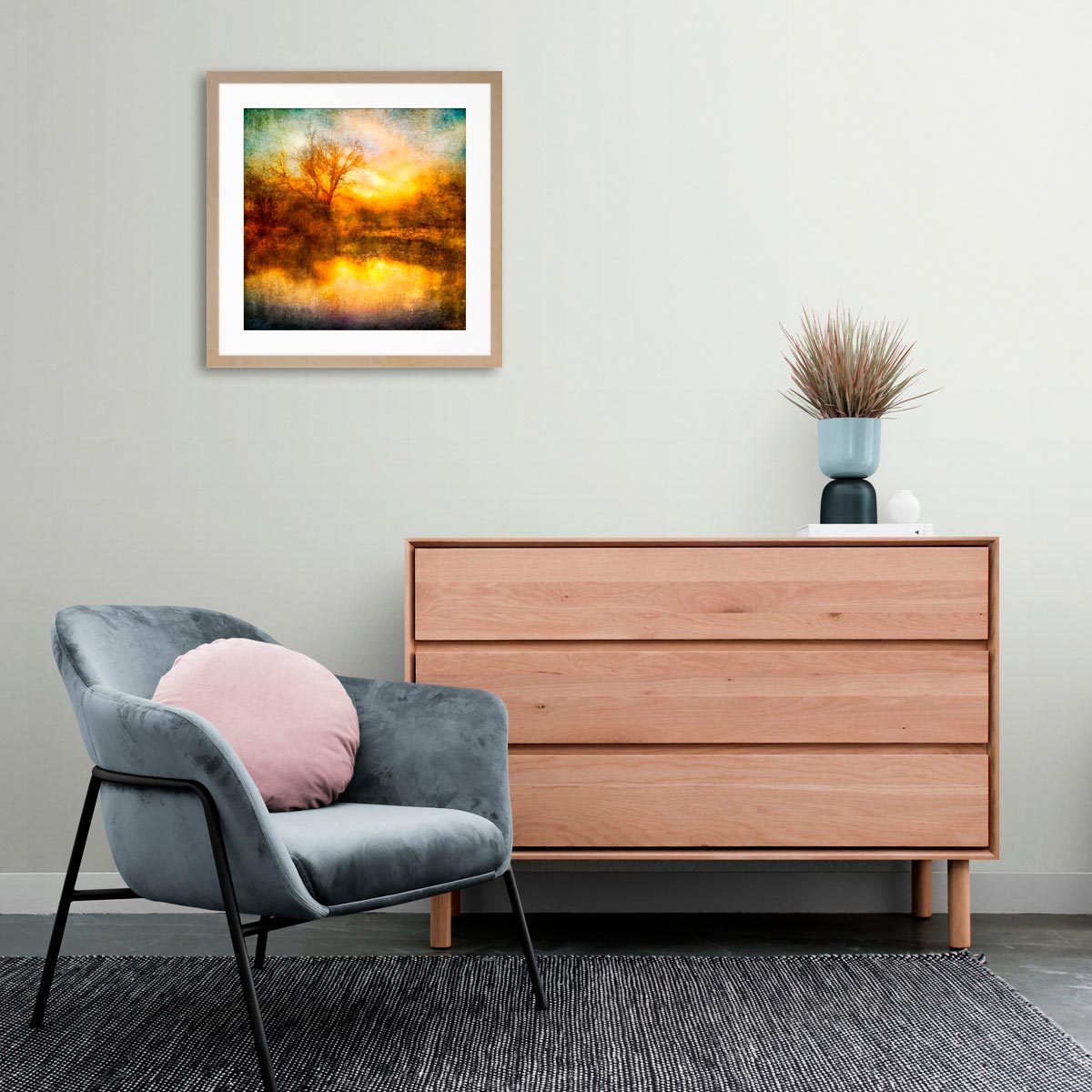 Medium fine art print in frame (not included)