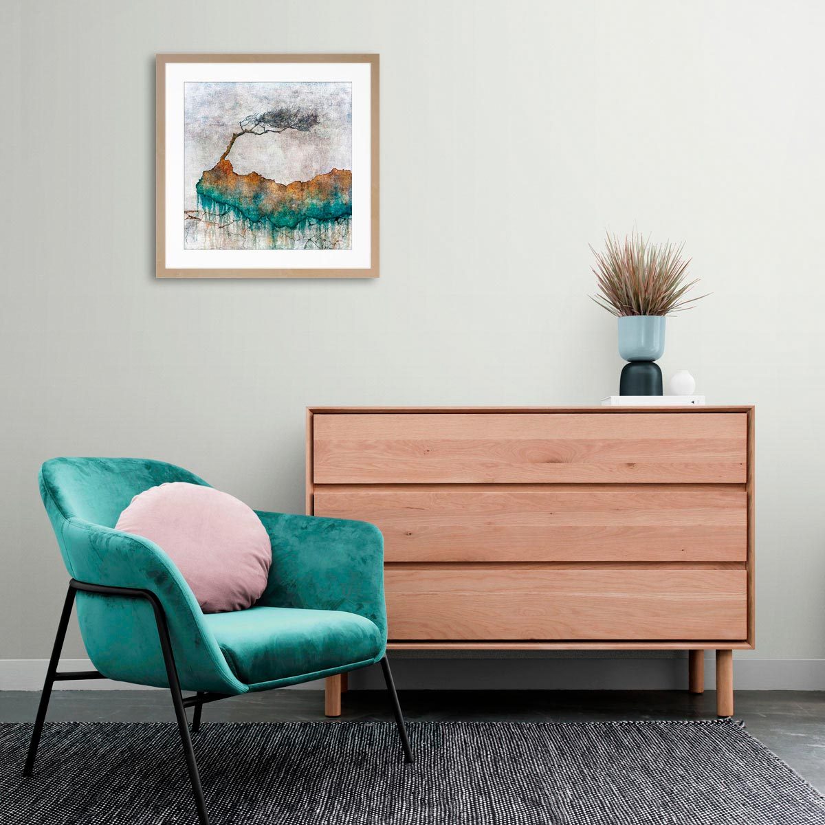 Medium fine art print in frame (not included)