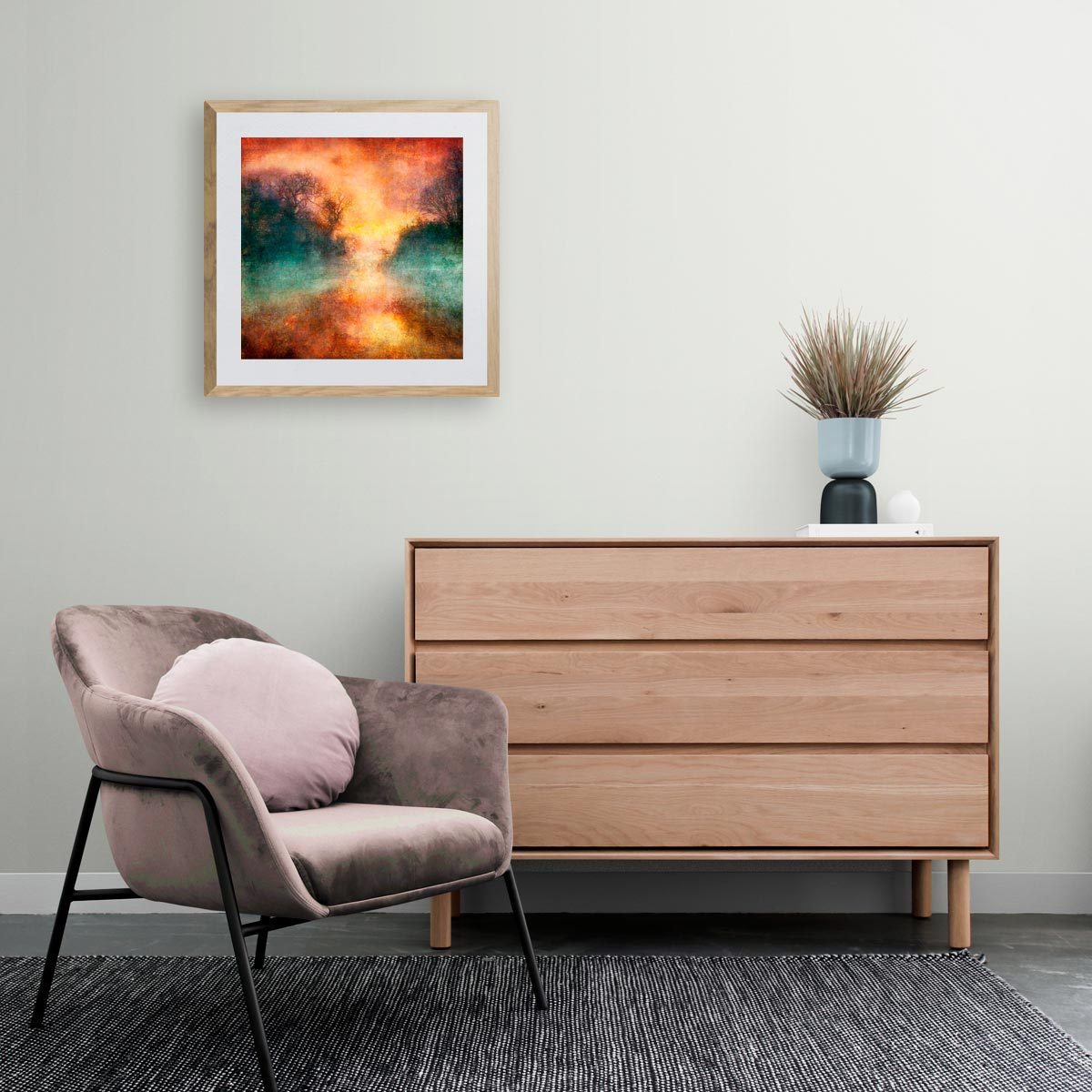 Medium fine art print in frame (not included)