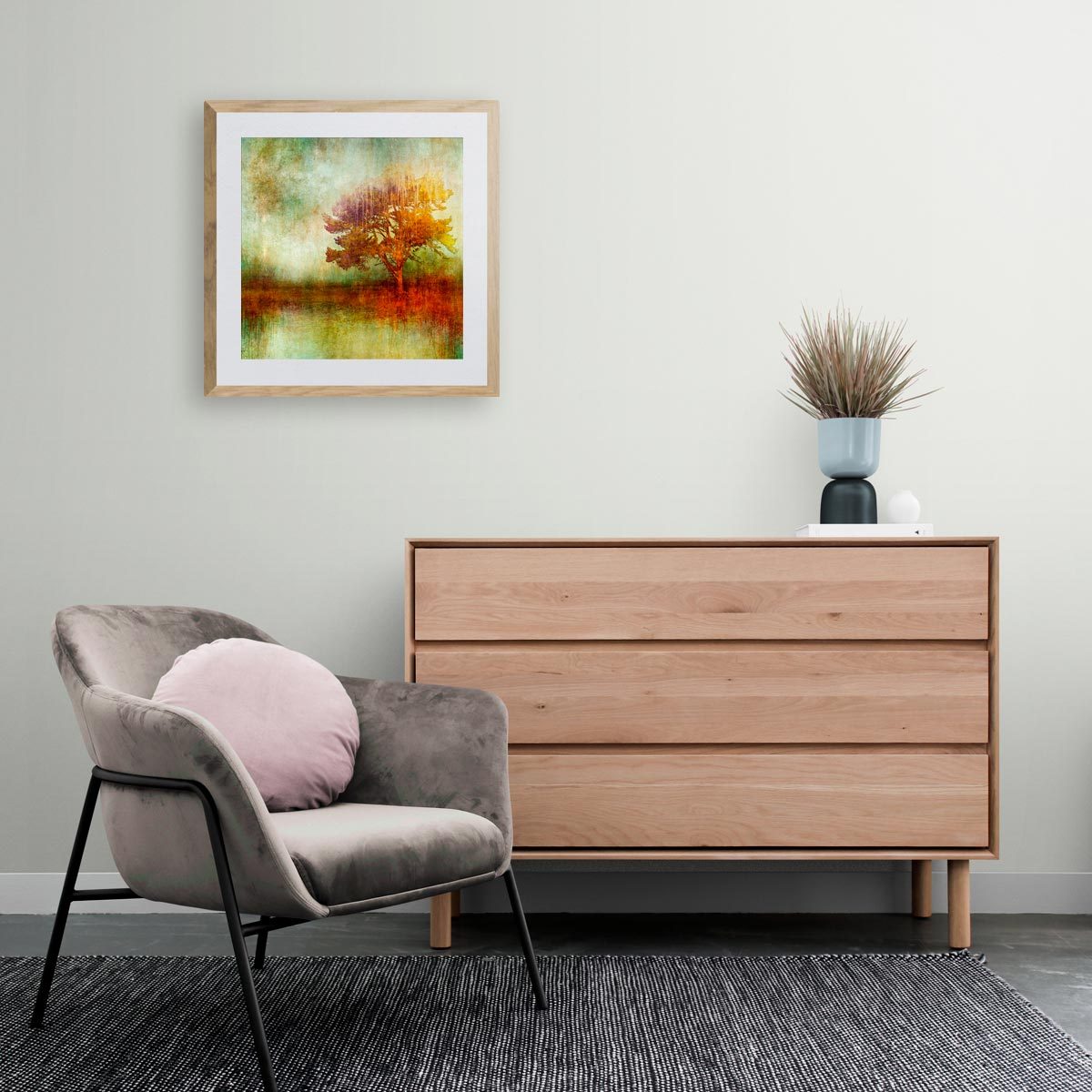 Medium fine art print in frame (not included)