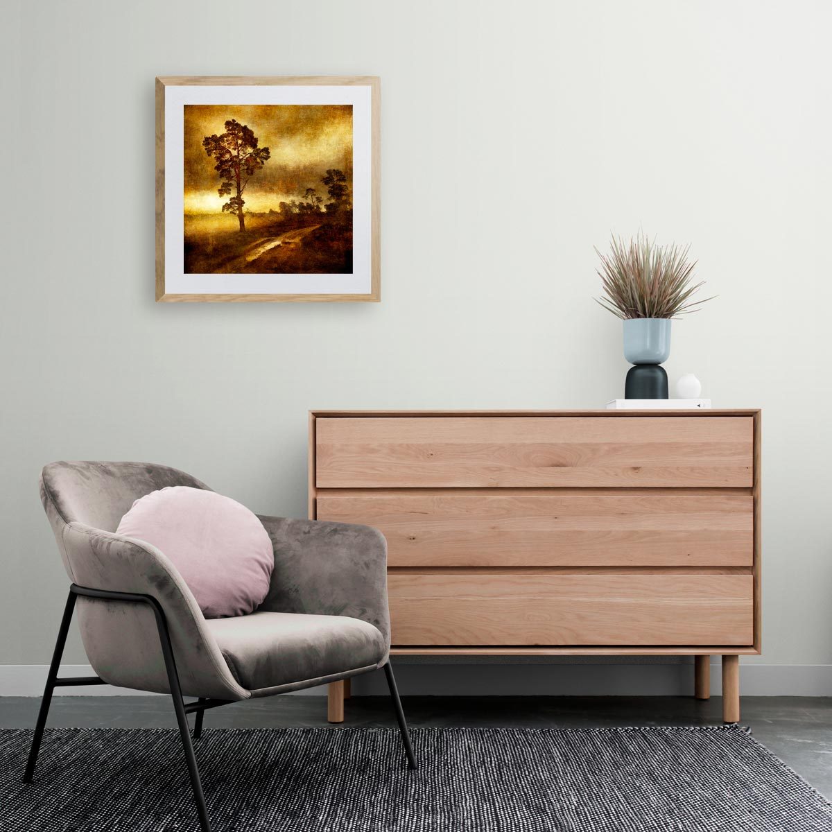 Medium fine art print in frame (not included)