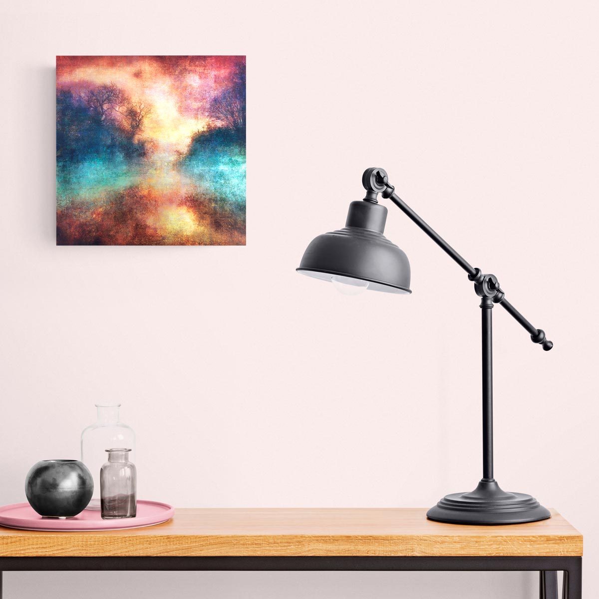 Medium brushed aluminium print