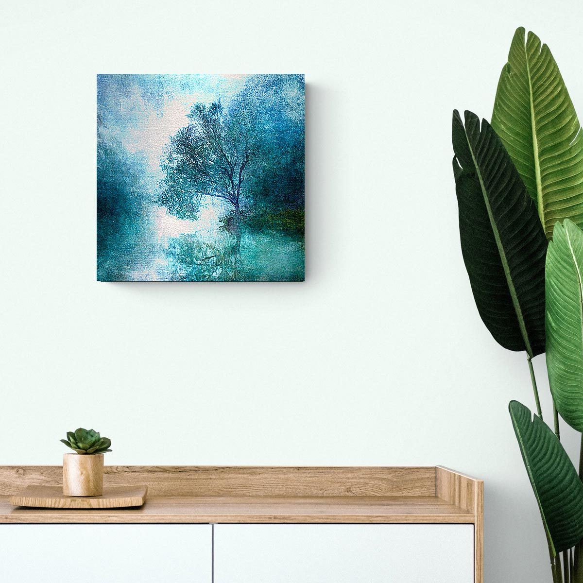 Medium brushed aluminium print