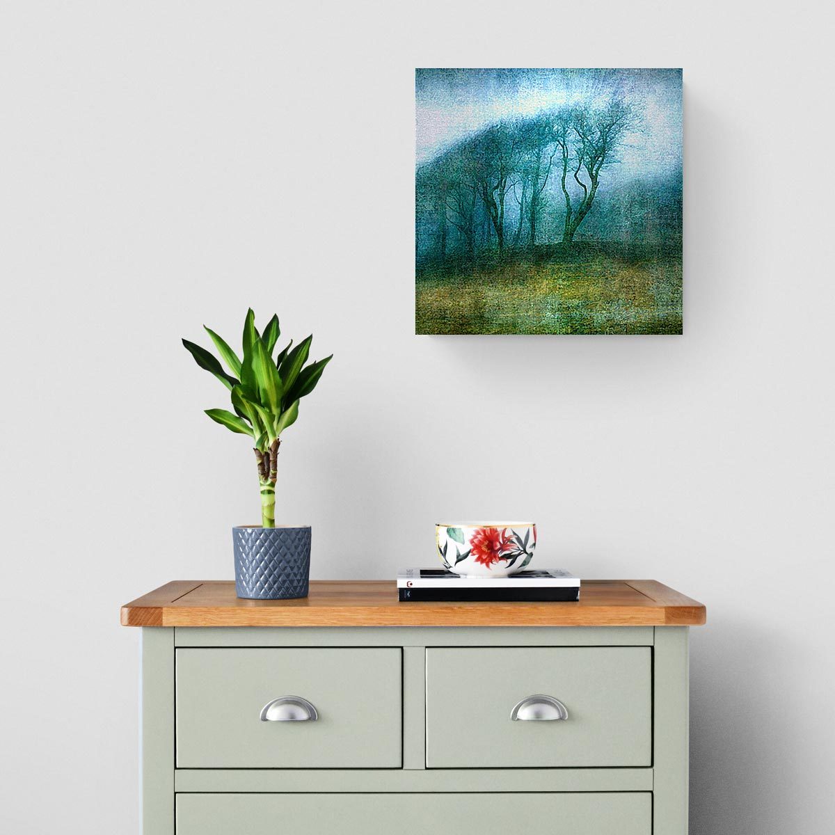 Medium brushed aluminium print