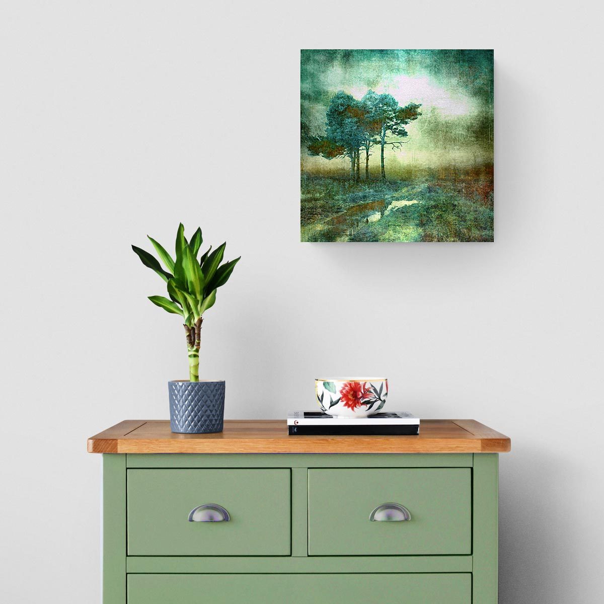 Medium brushed aluminium print
