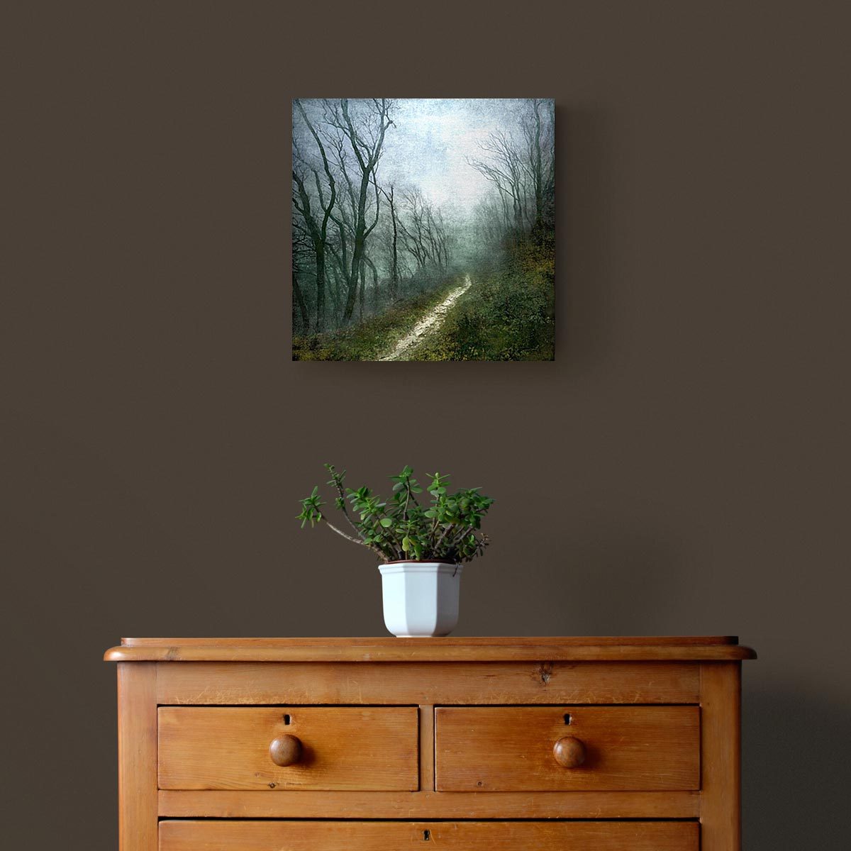 Medium brushed aluminium print
