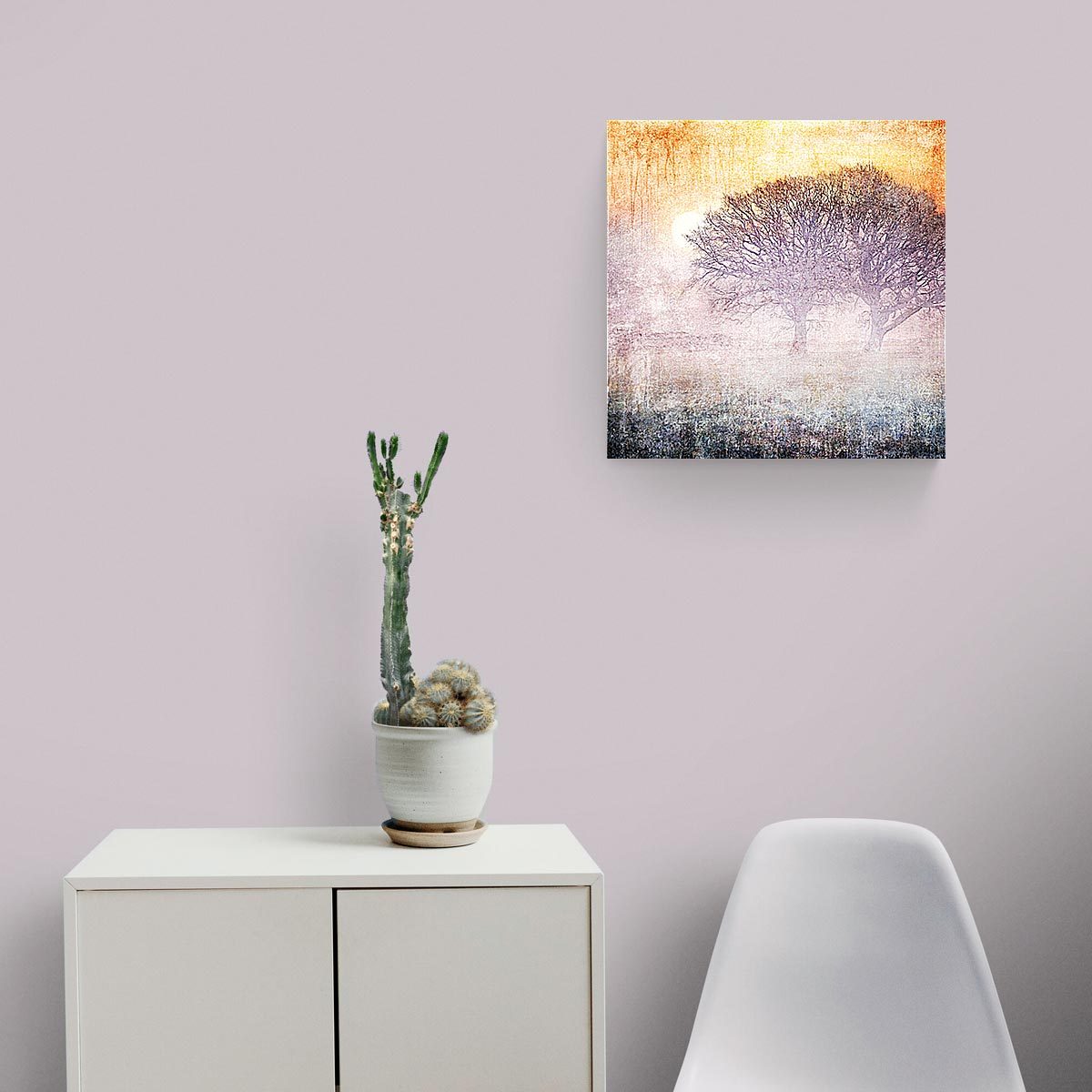 Medium brushed aluminium print