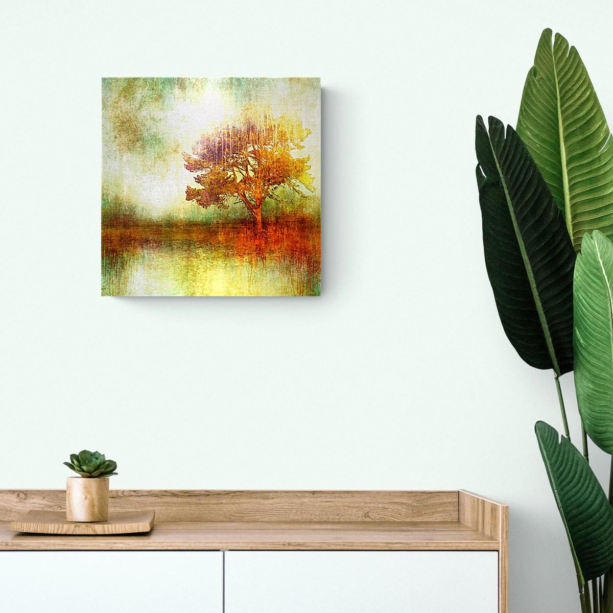 Medium brushed aluminium print