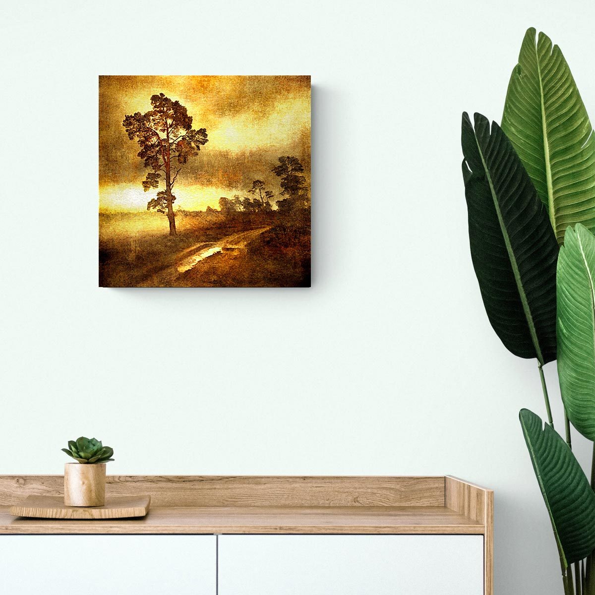 Medium brushed aluminium print