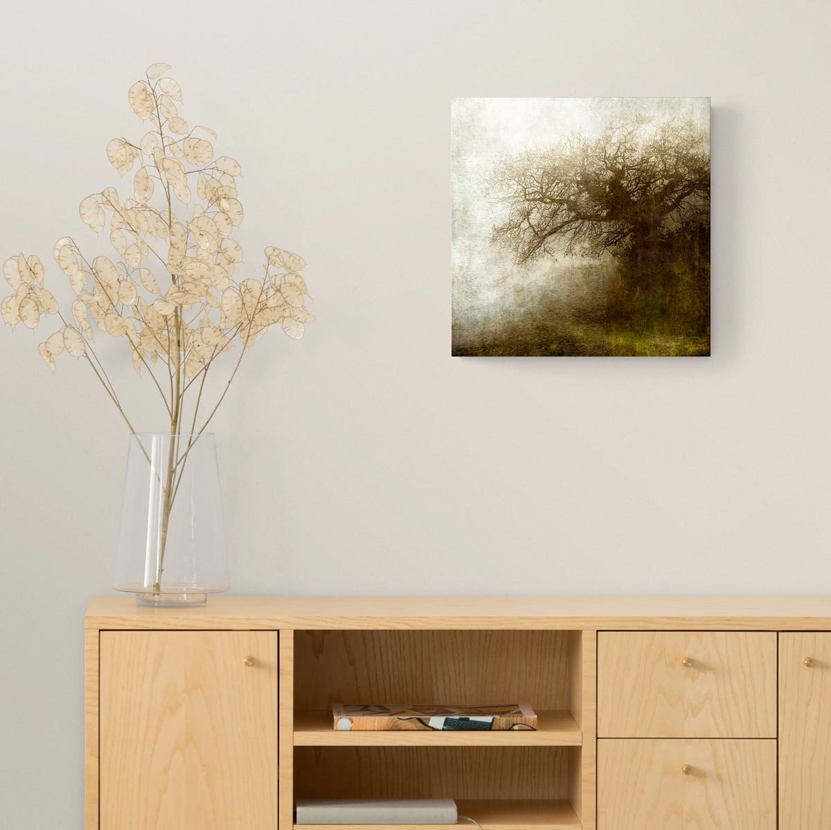 Medium brushed aluminium print