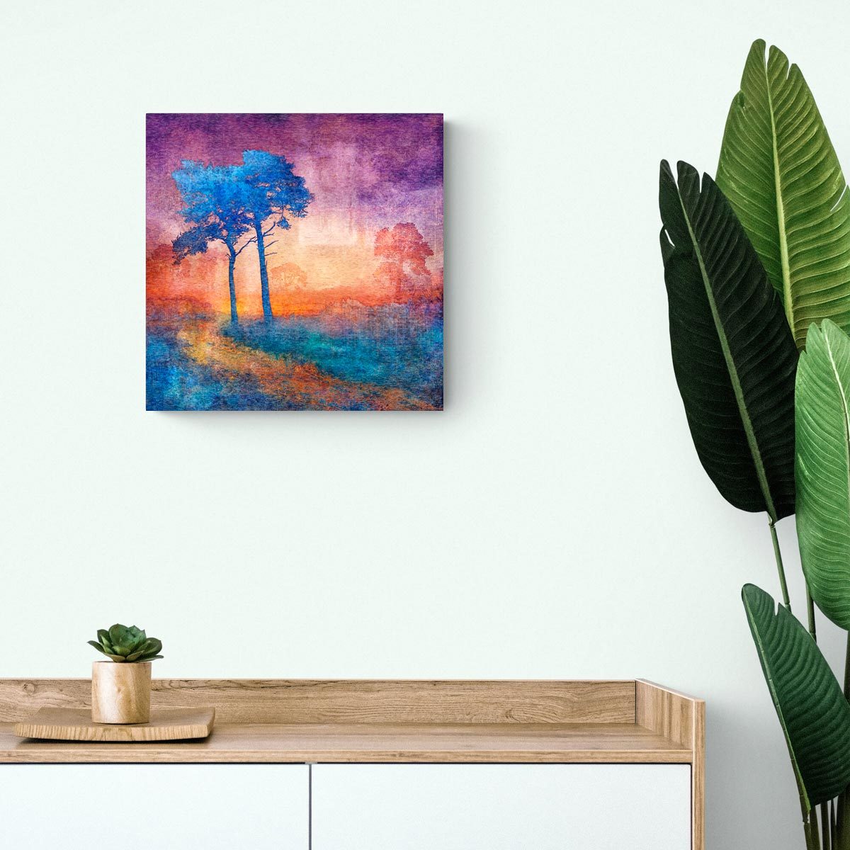 Medium brushed aluminium print