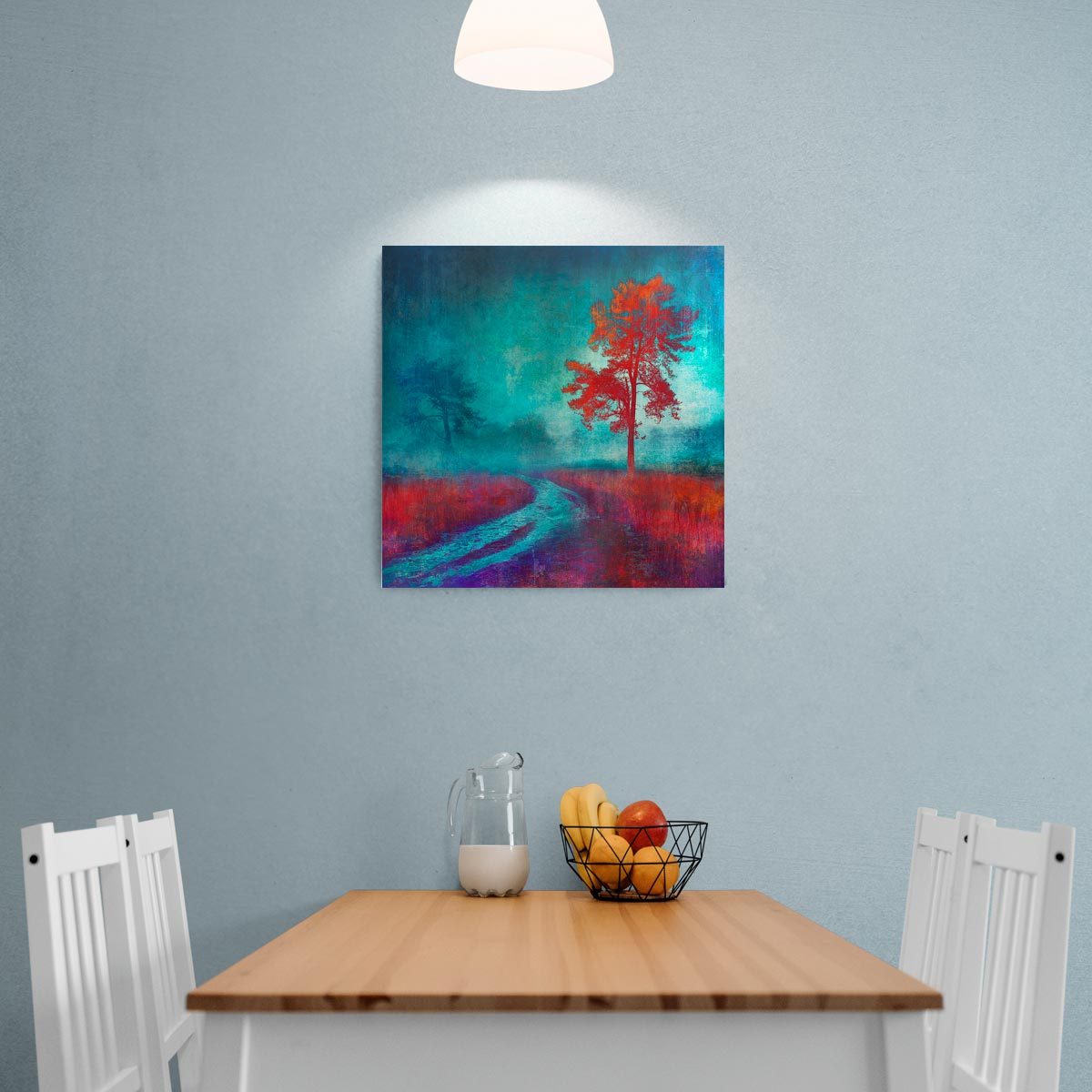 Medium brushed aluminium print