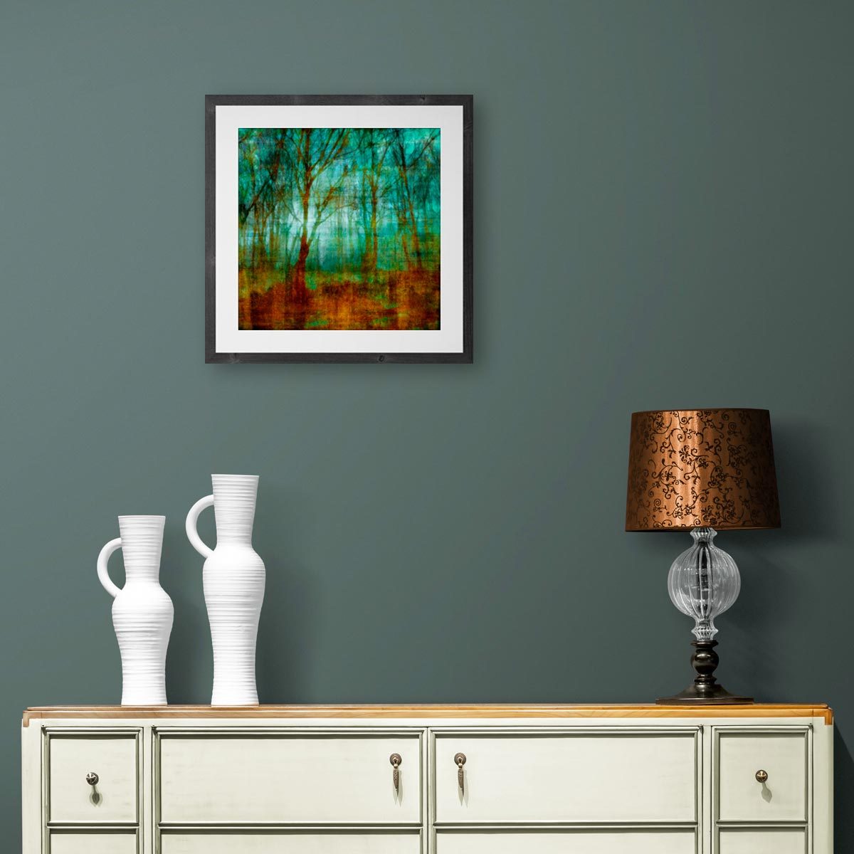Medium fine art print in frame (not included)