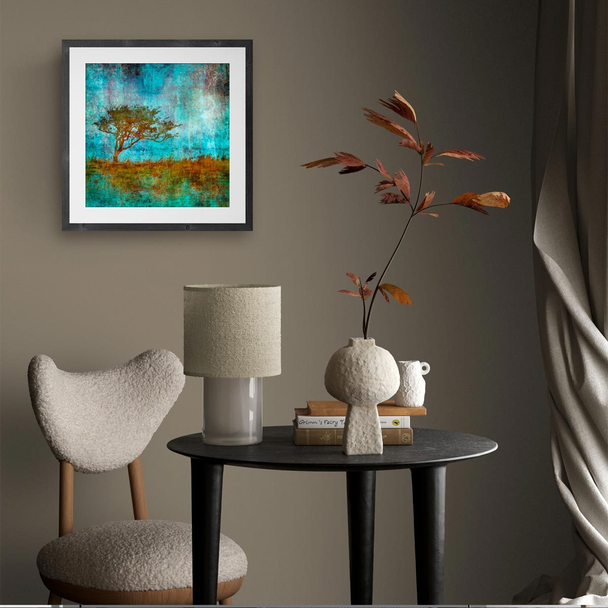 Medium fine art print in frame (not included)