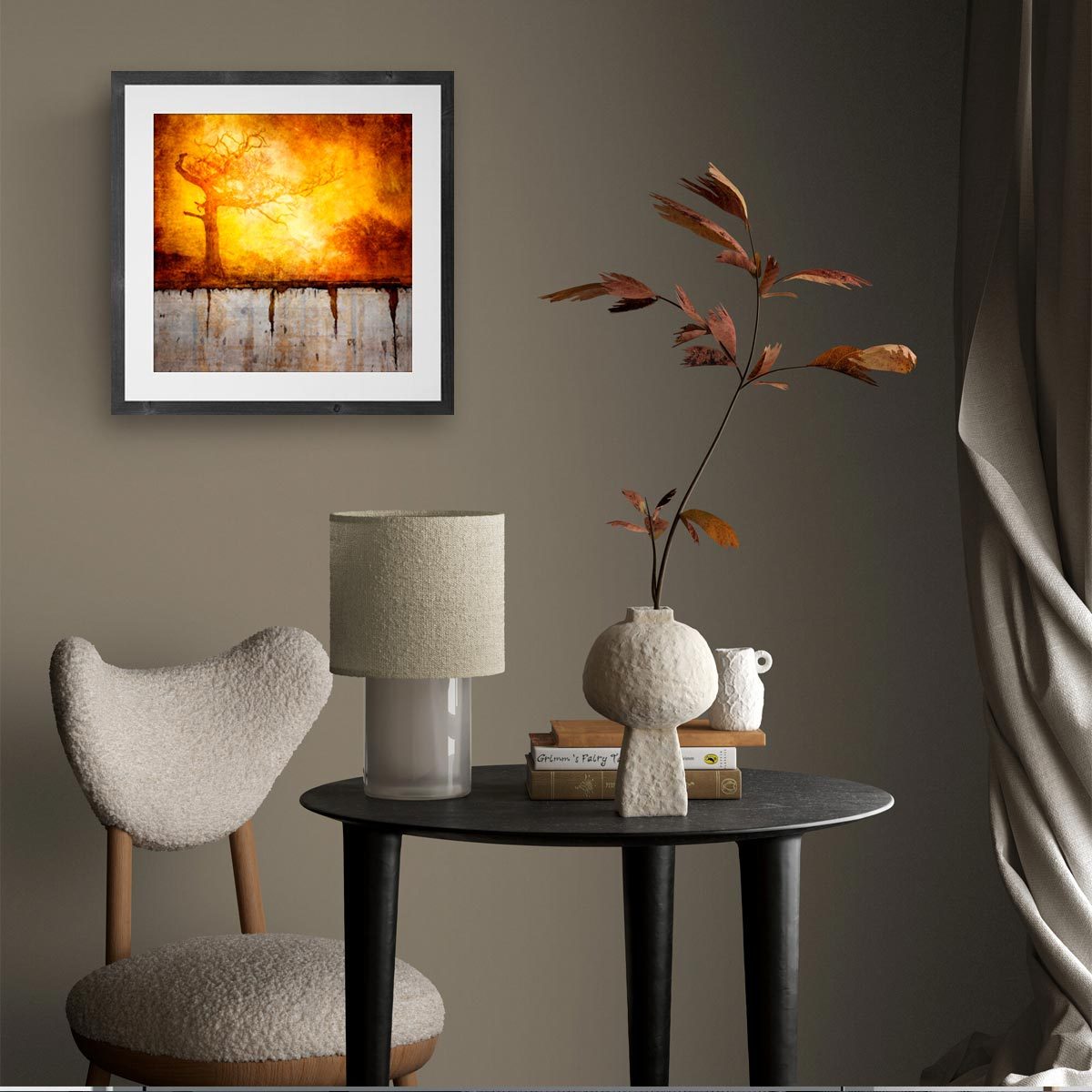 Medium fine art print in frame (not included)