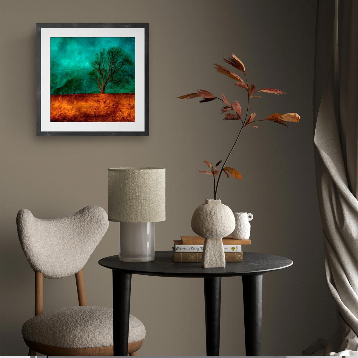 Medium fine art print in frame (not included)