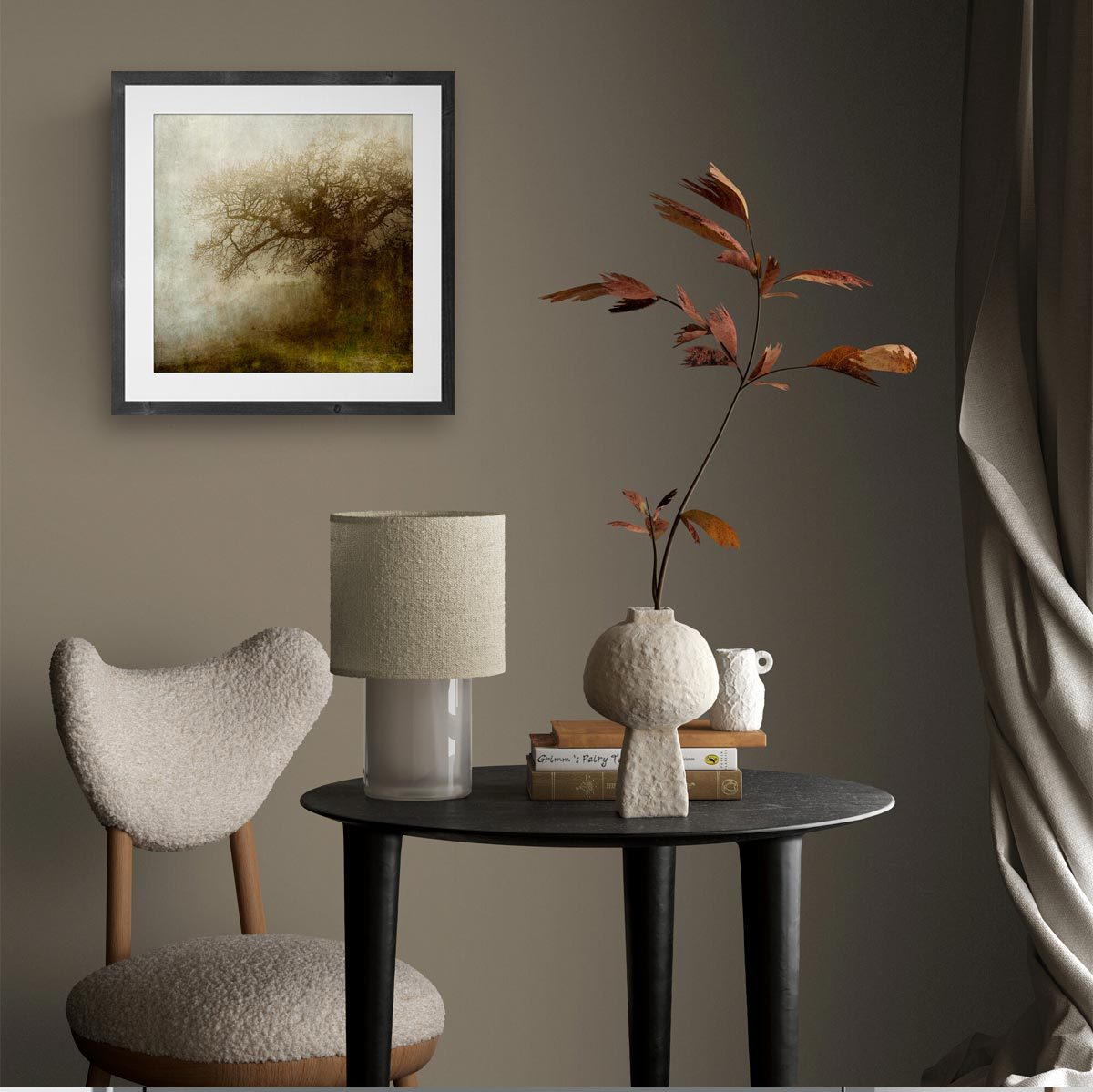 Medium fine art print in frame (not included)