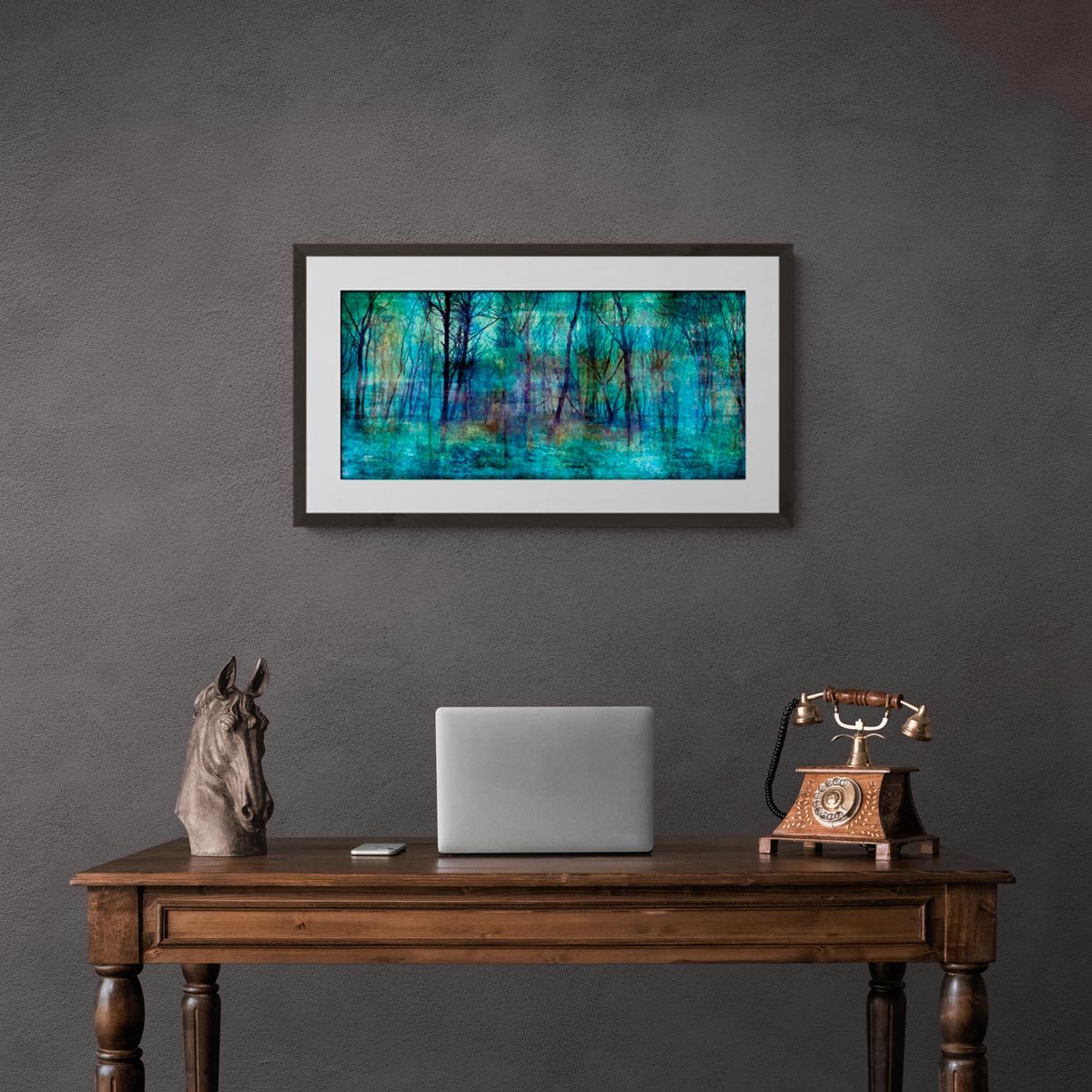 Medium panoramic fine art print in frame (not included)