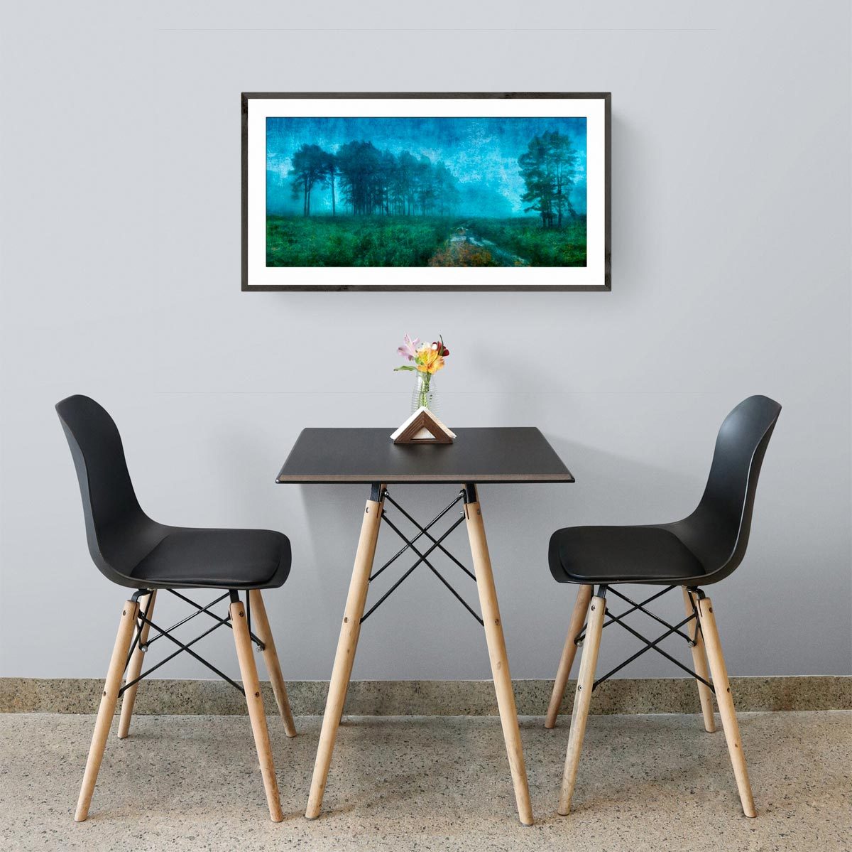 Medium panoramic fine art print in frame (not included)