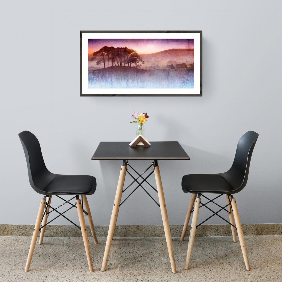 Medium panoramic fine art print in frame (not included)