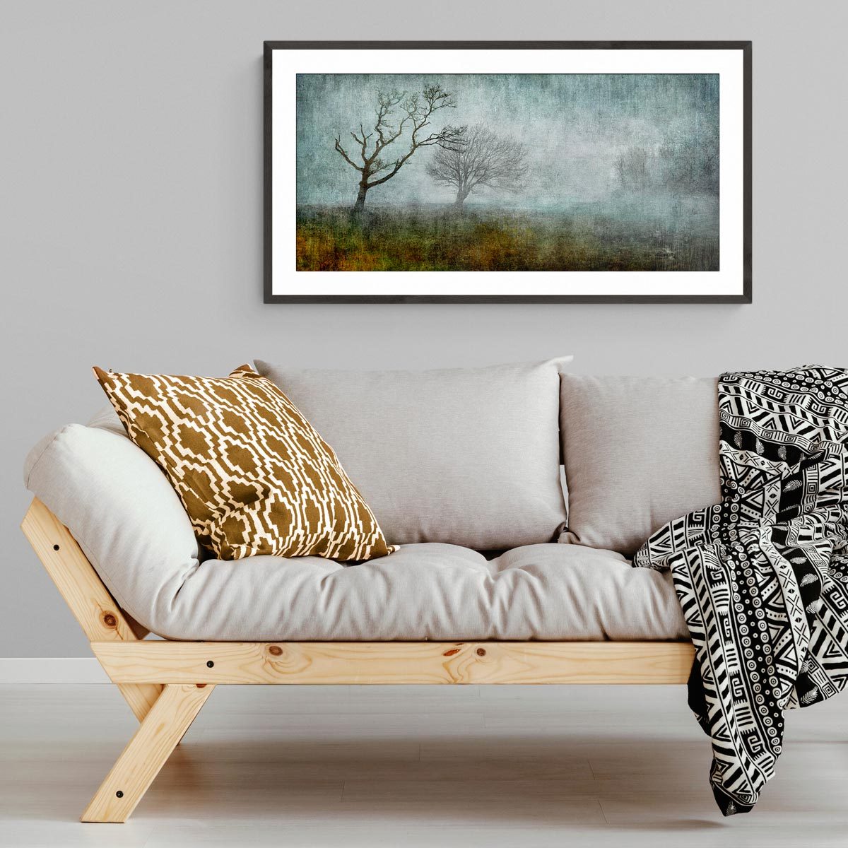 Medium panoramic fine art print in frame (not included)