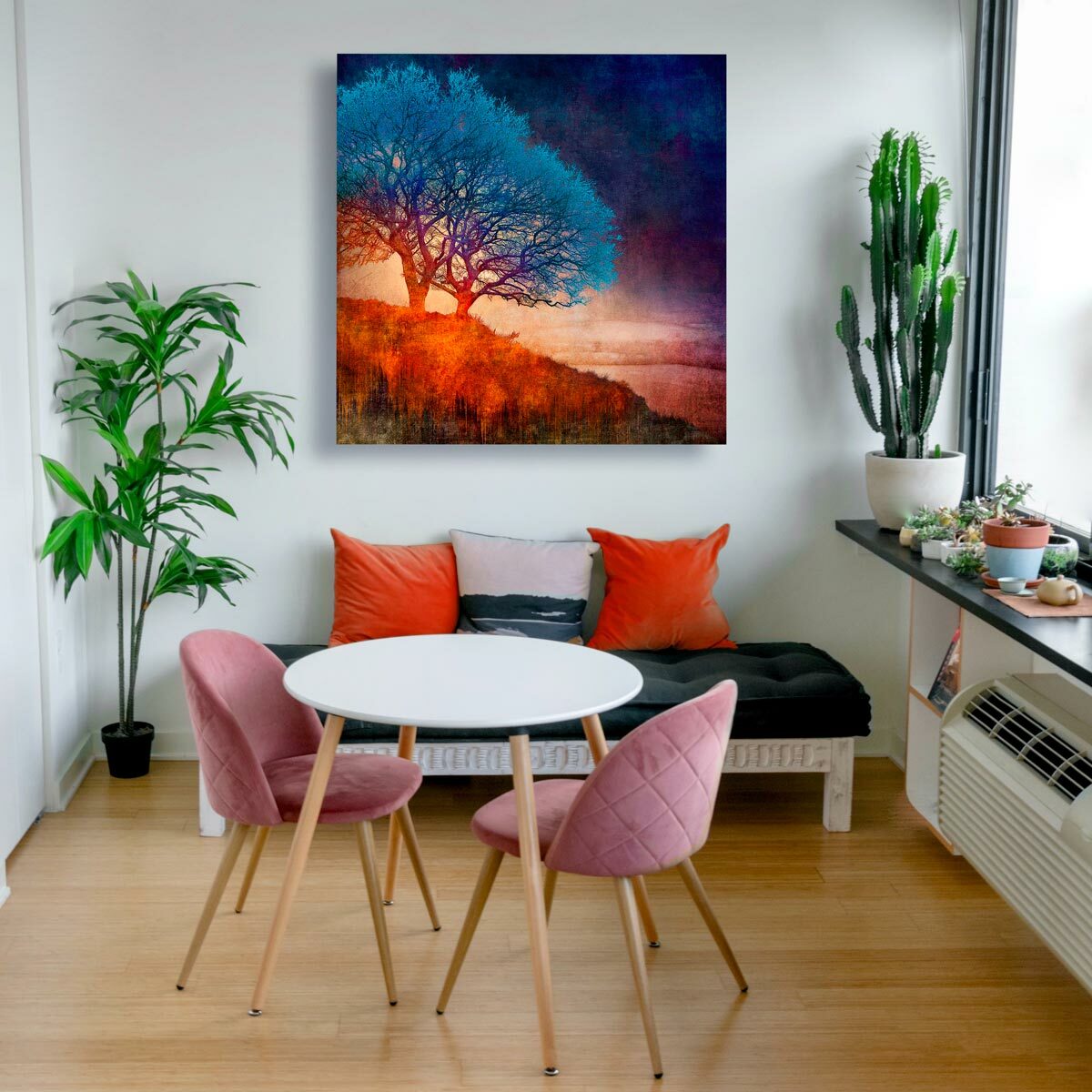 Large Brushed Aluminium Print