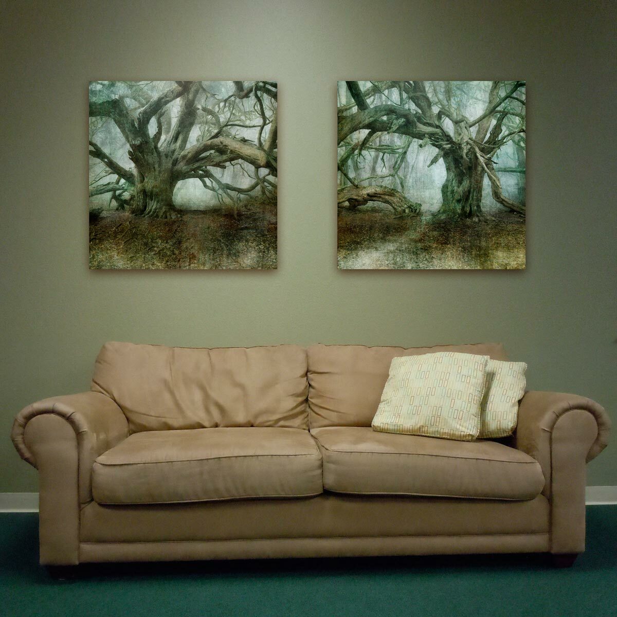 Large Brushed Aluminium Print 