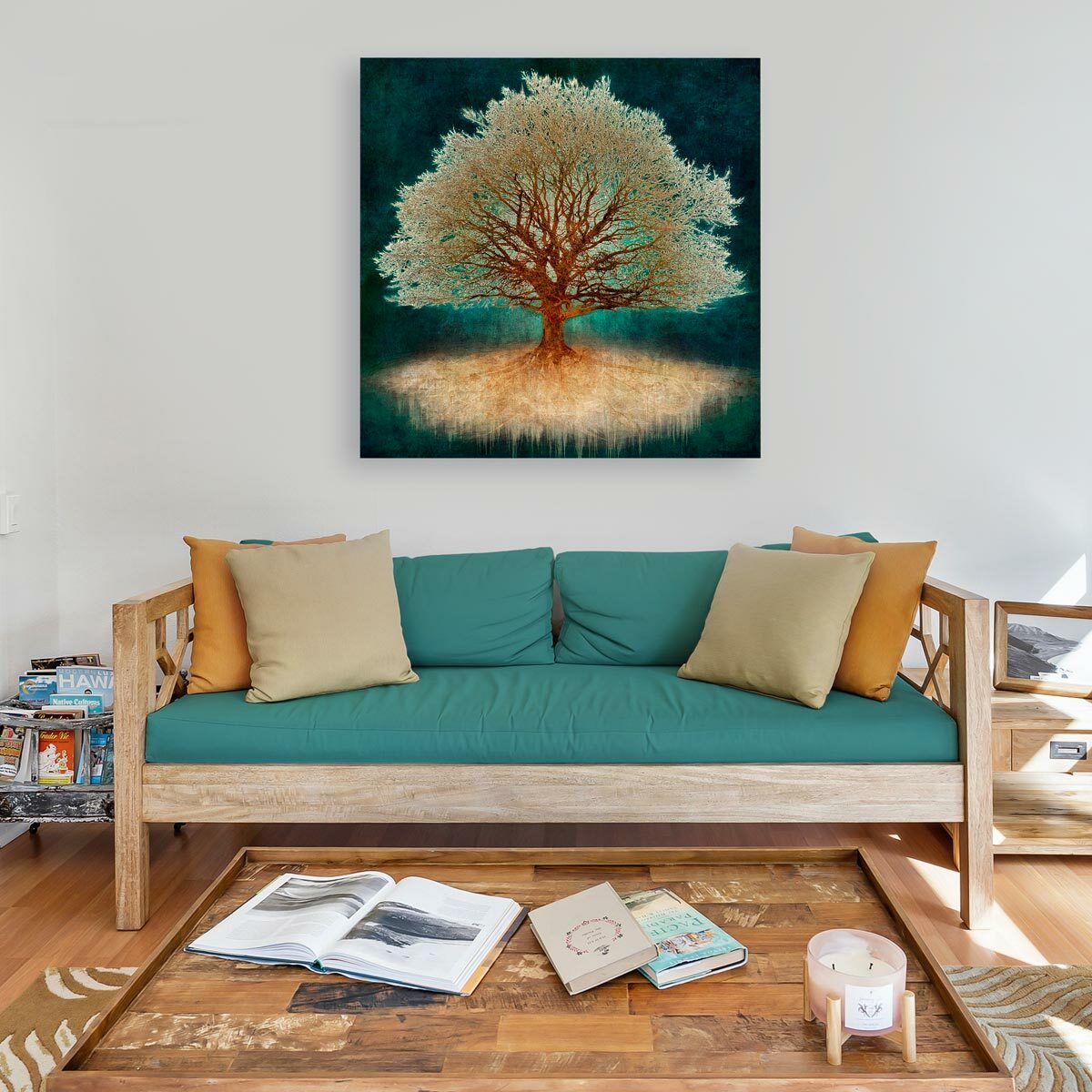 Large Brushed Aluminium Print